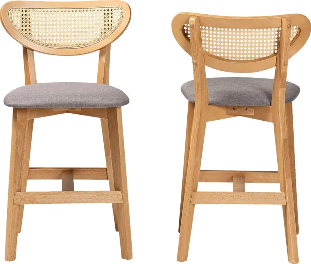 Hartzler Light Brown Counter Stool, Set of 2