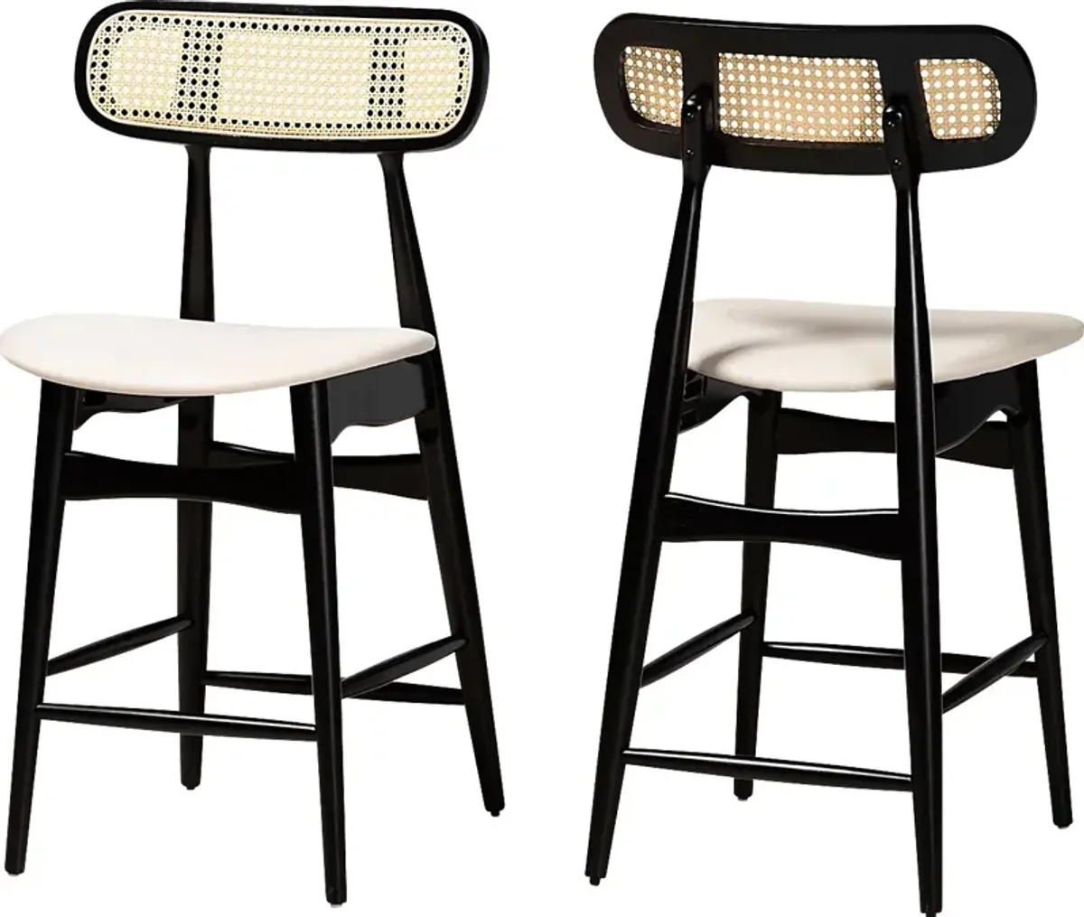 Argilla Black Counter Stool, Set of 2