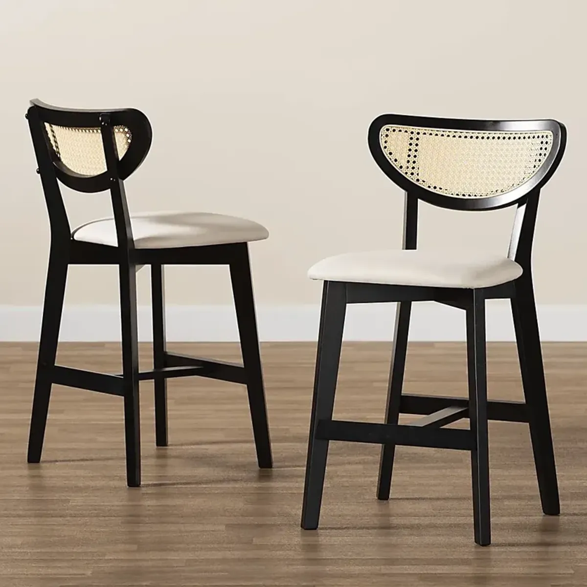 Hartzler Black Counter Stool, Set of 2