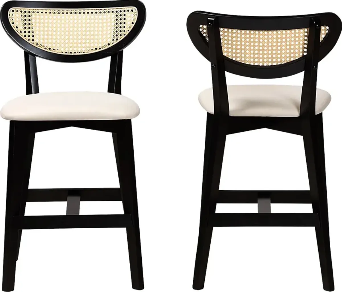 Hartzler Black Counter Stool, Set of 2