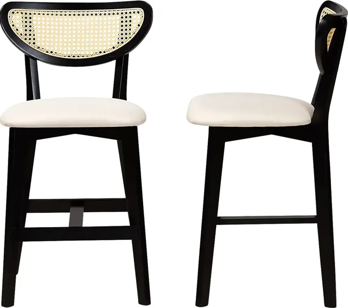 Hartzler Black Counter Stool, Set of 2