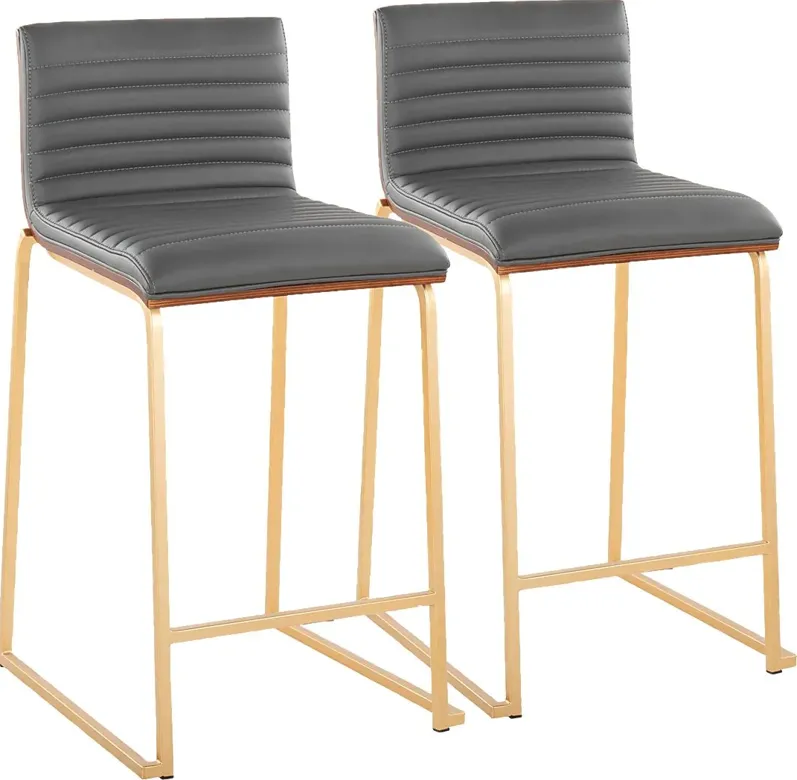 Tatesbrook I Gray Counter Height Stool, Set of 2