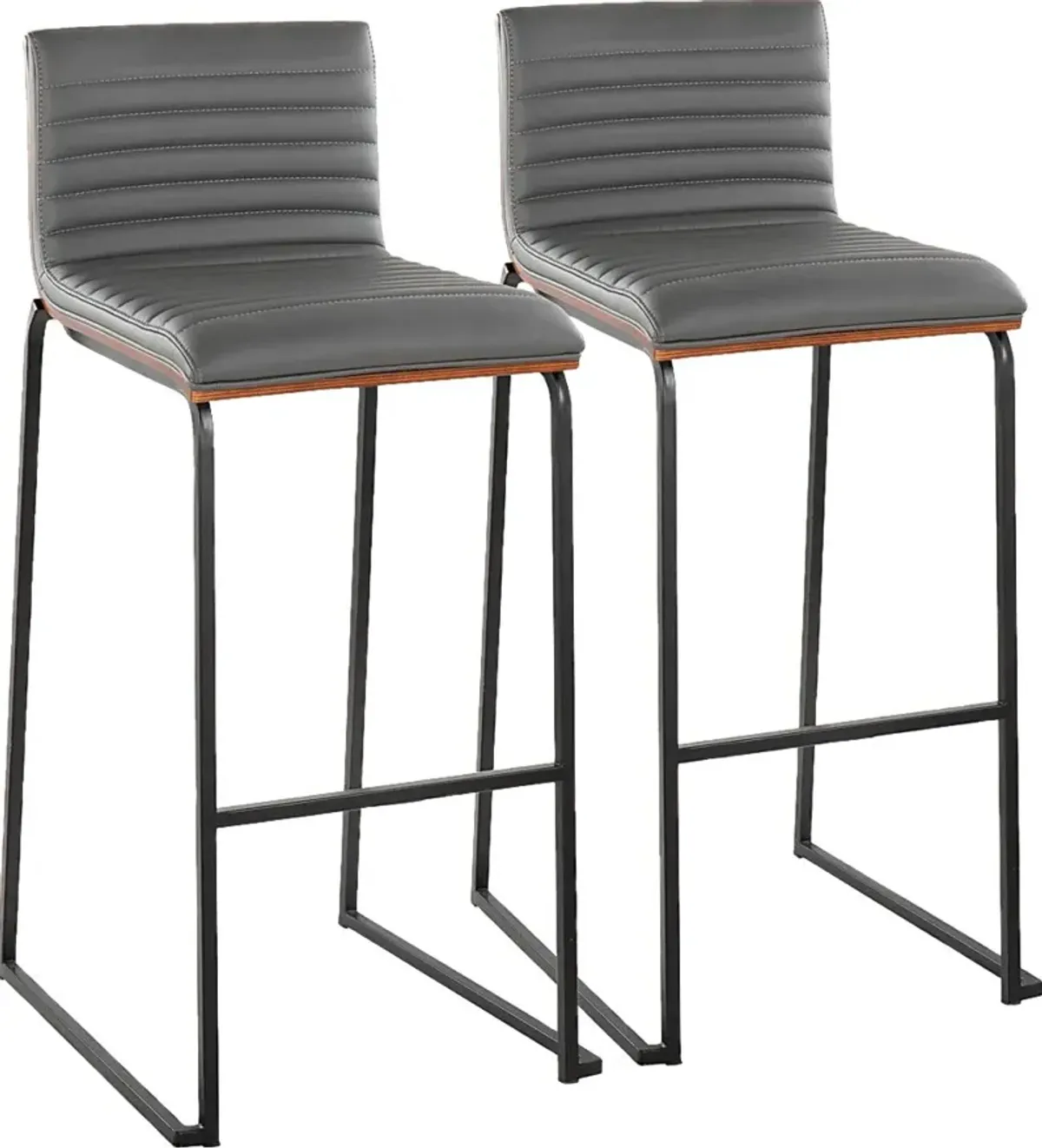 Tatesbrook V Gray Barstool, Set of 2