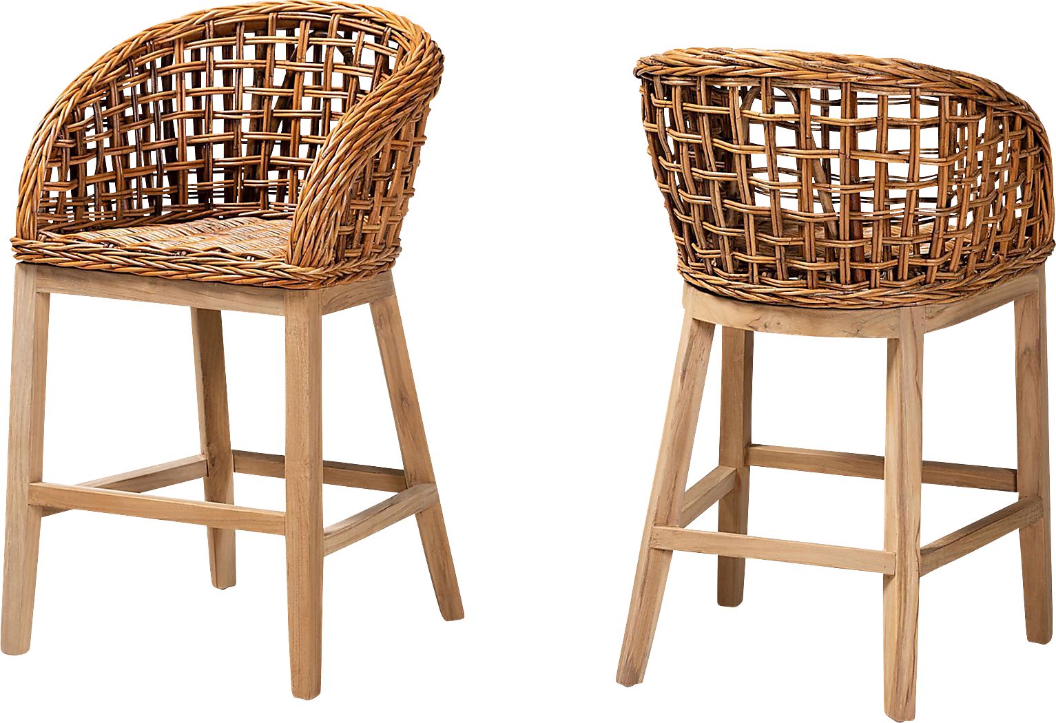 Wetherell Brown Counter Stool, Set of 2