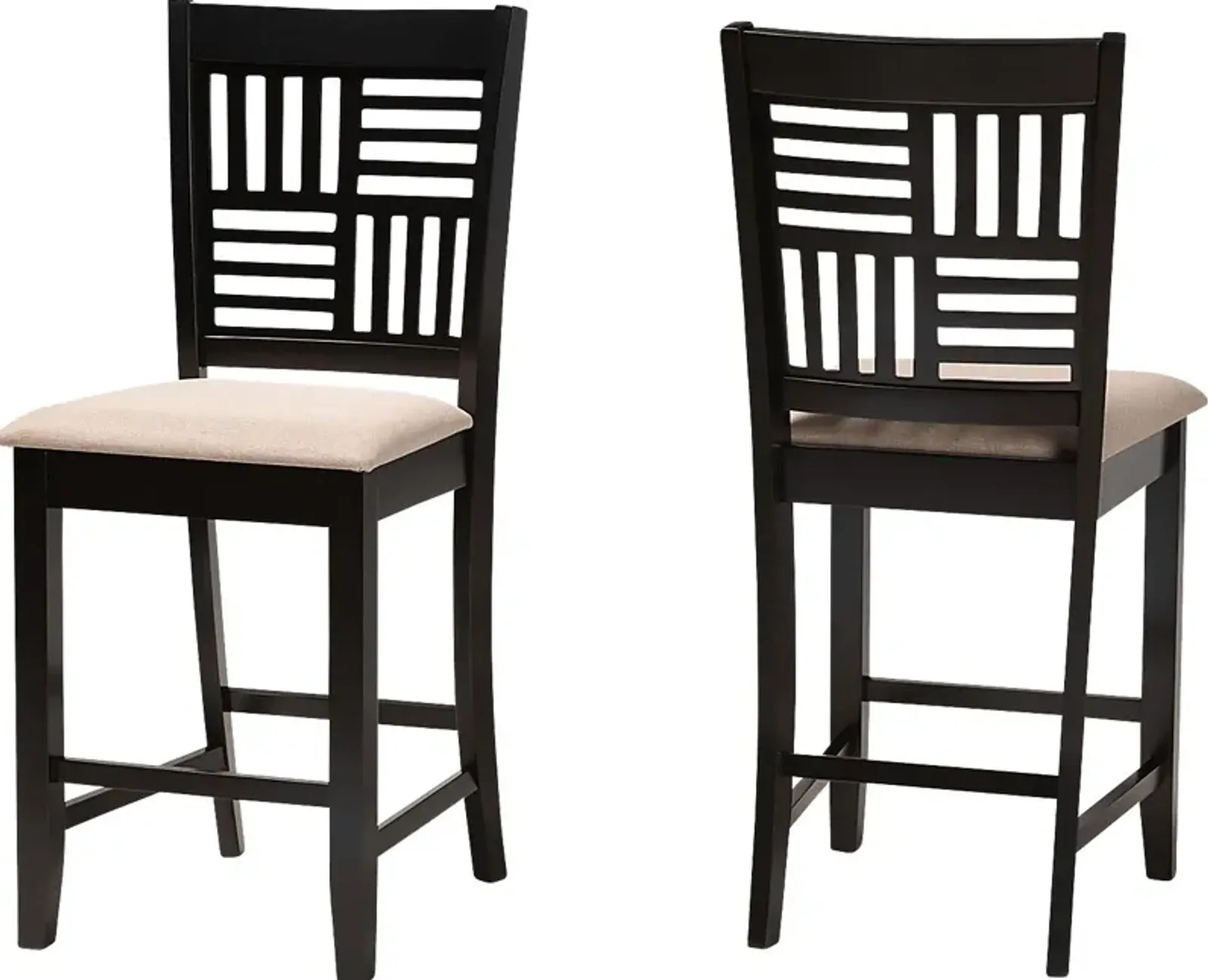 Whitla Beige Counter Stool, Set of 2