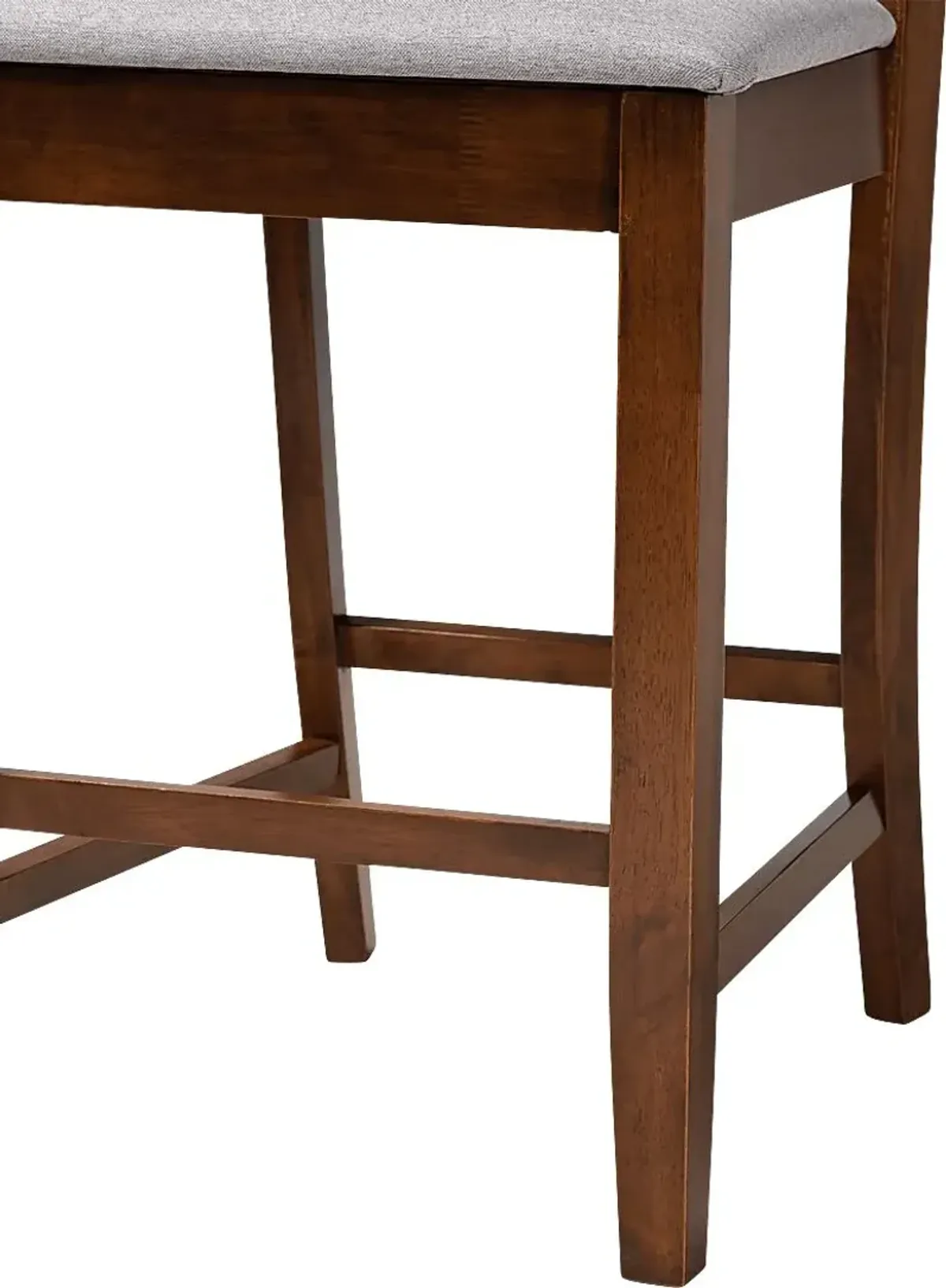 Whitla Walnut Brown Counter Stool, Set of 2