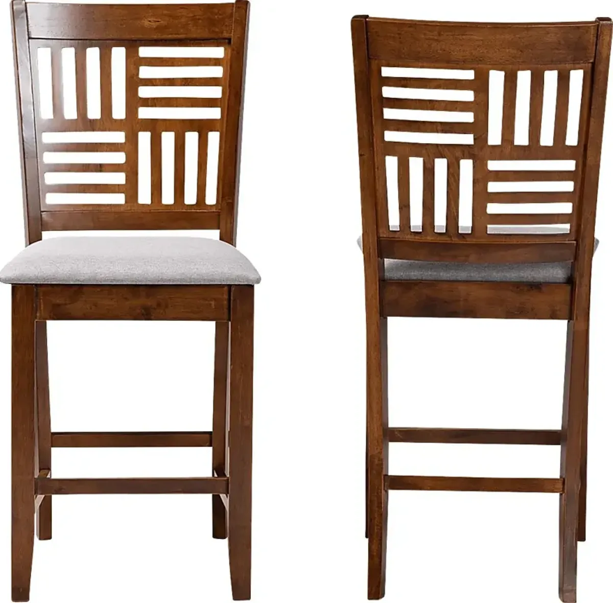 Whitla Walnut Brown Counter Stool, Set of 2