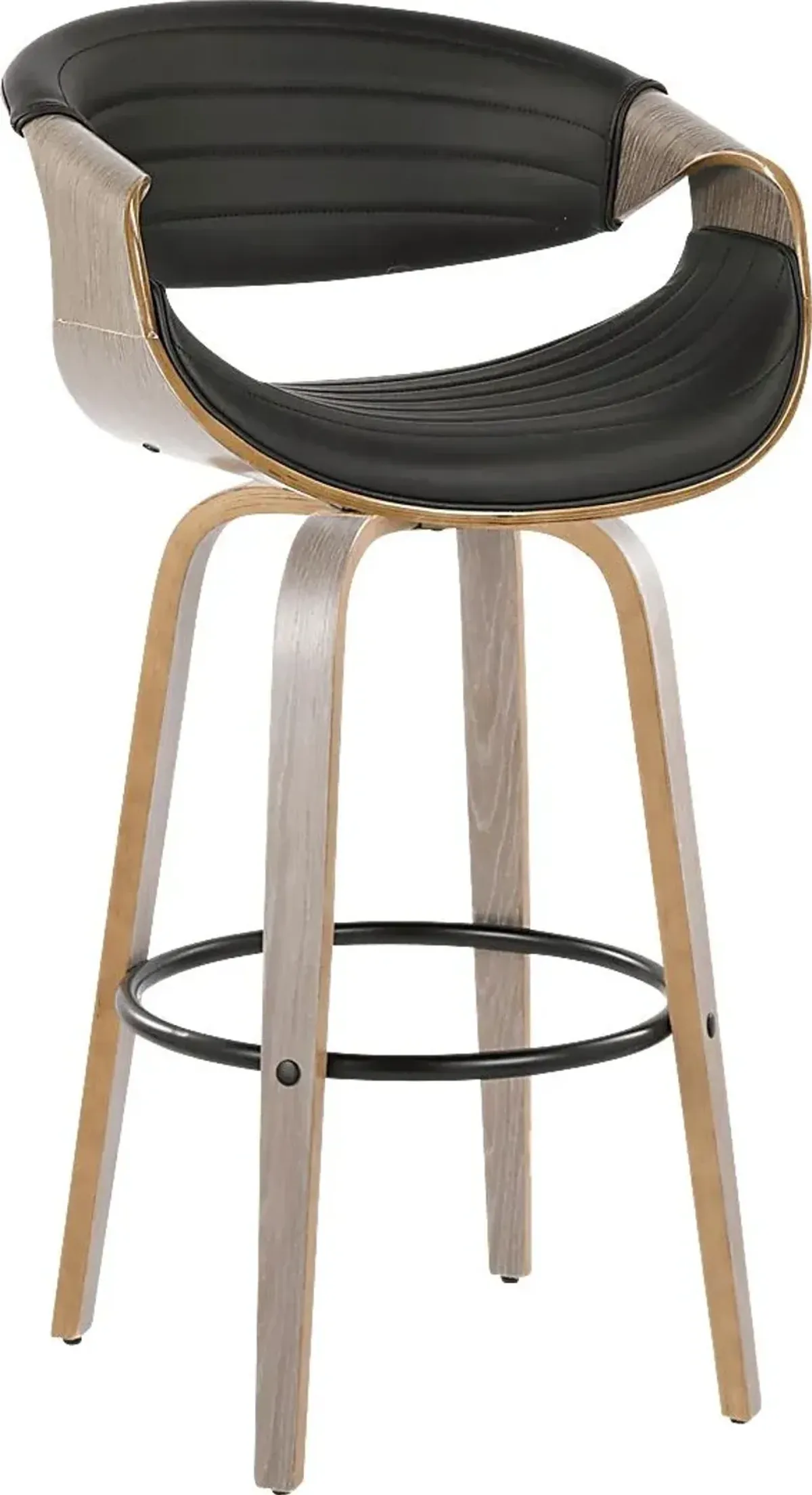 Loblolly I Black Swivel Barstool, Set of 2