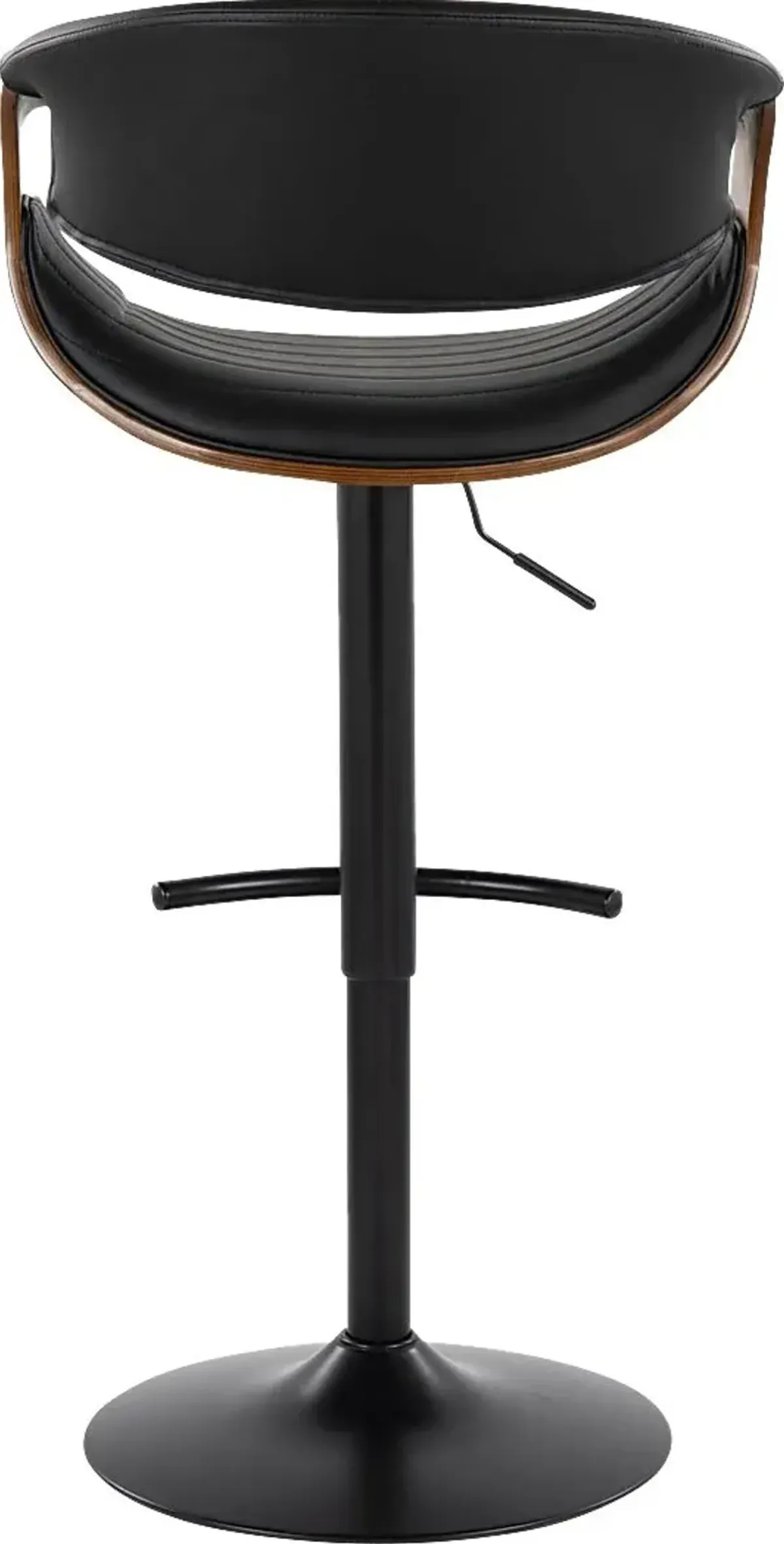 Loblolly VII Black Adjustable Barstool, Set of 2