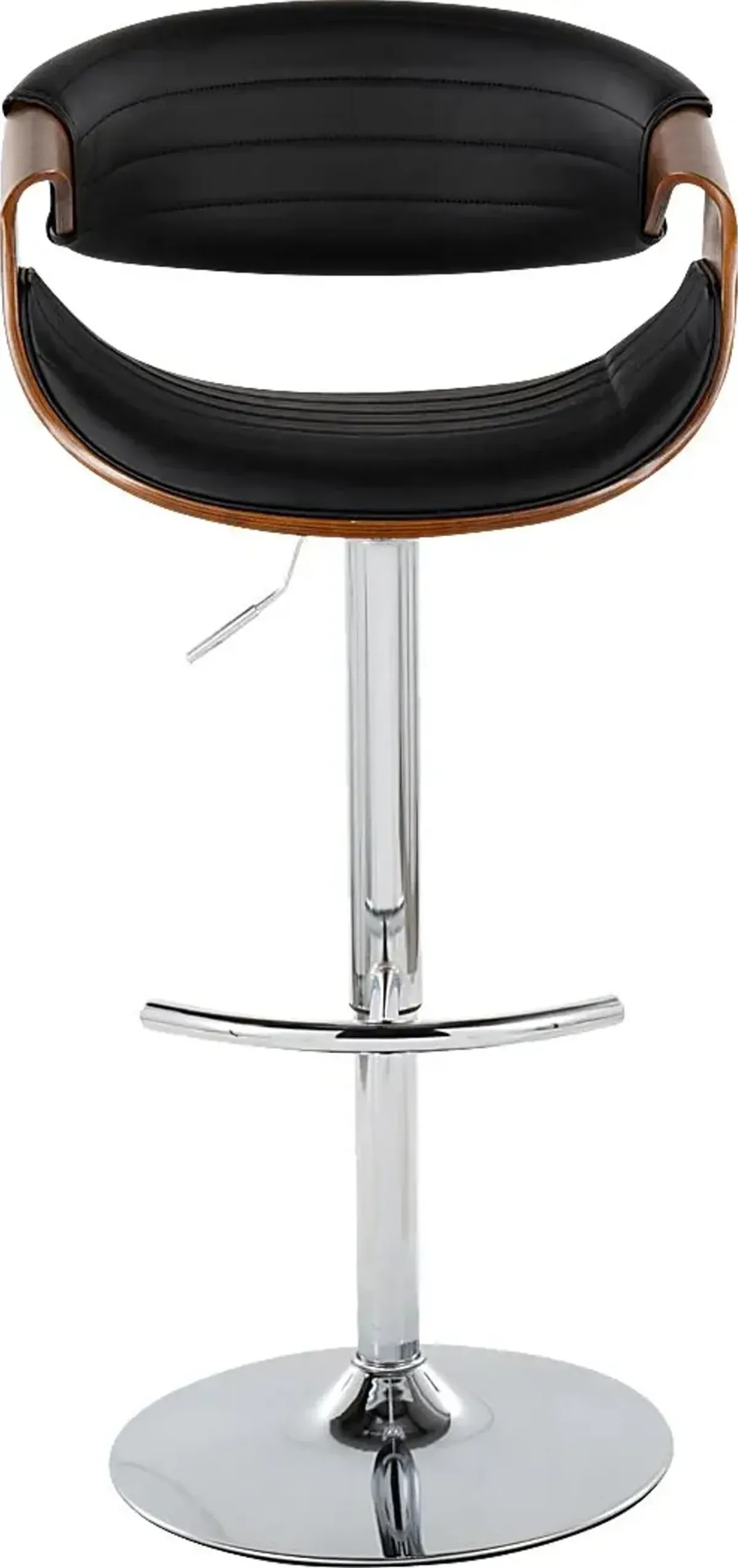 Loblolly IX Black Adjustable Barstool, Set of 2