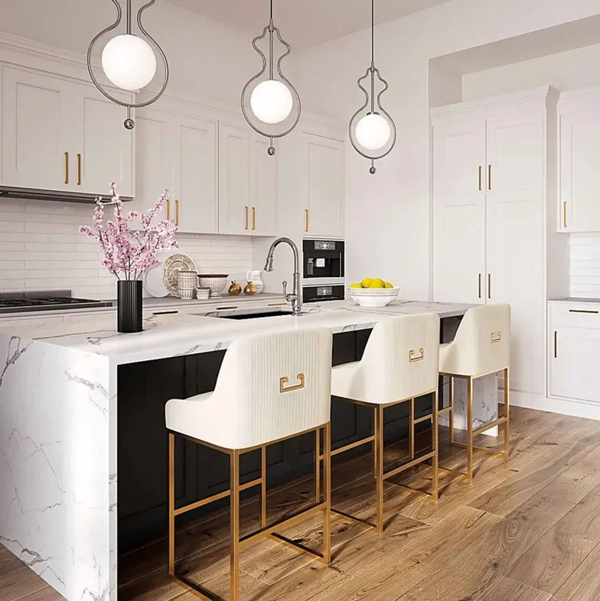Trinculo Cream Counter Stool