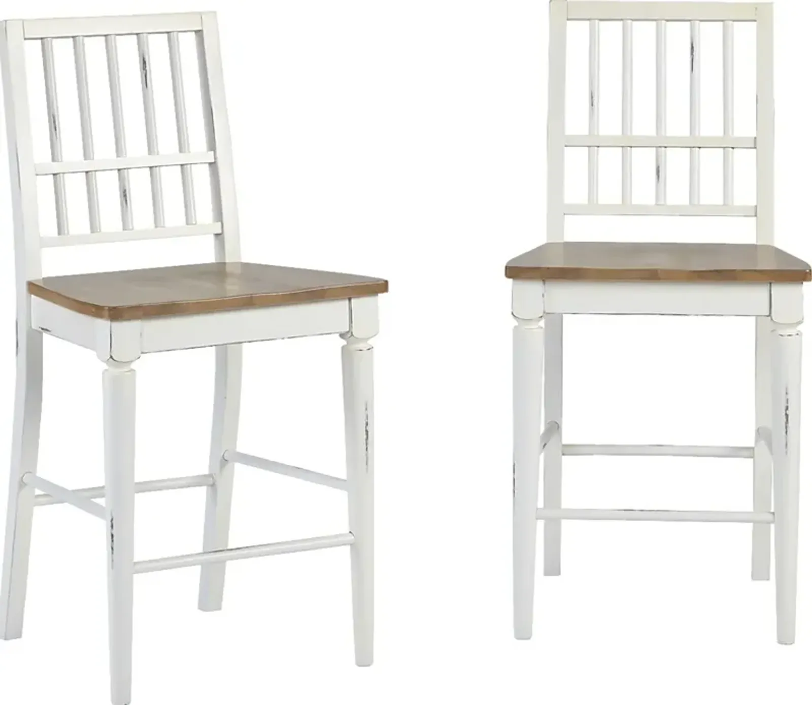 Kellisha White Counter Stool, Set of 2