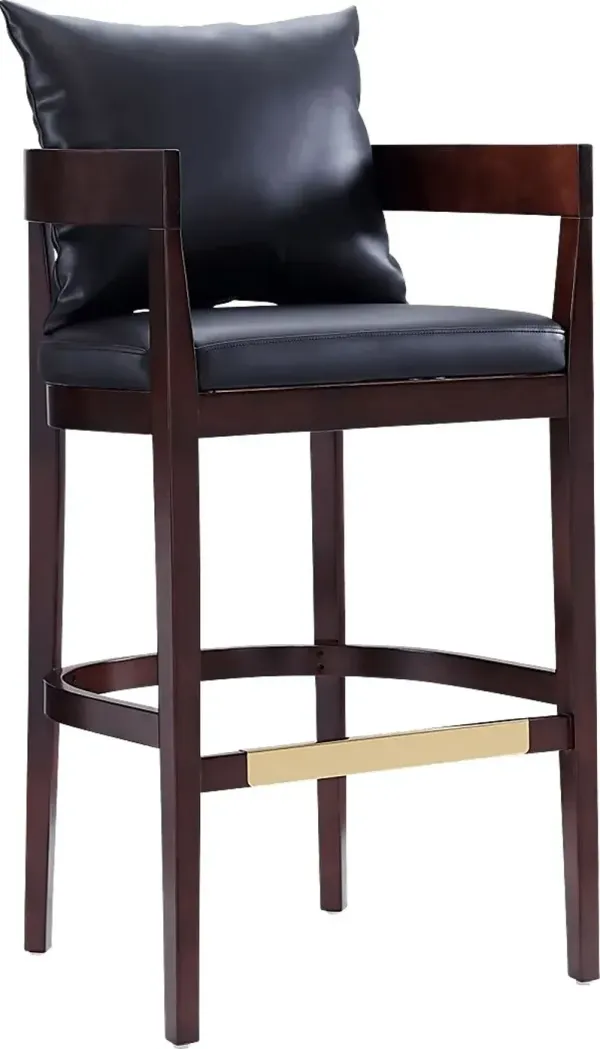 Lupen Black Barstool
