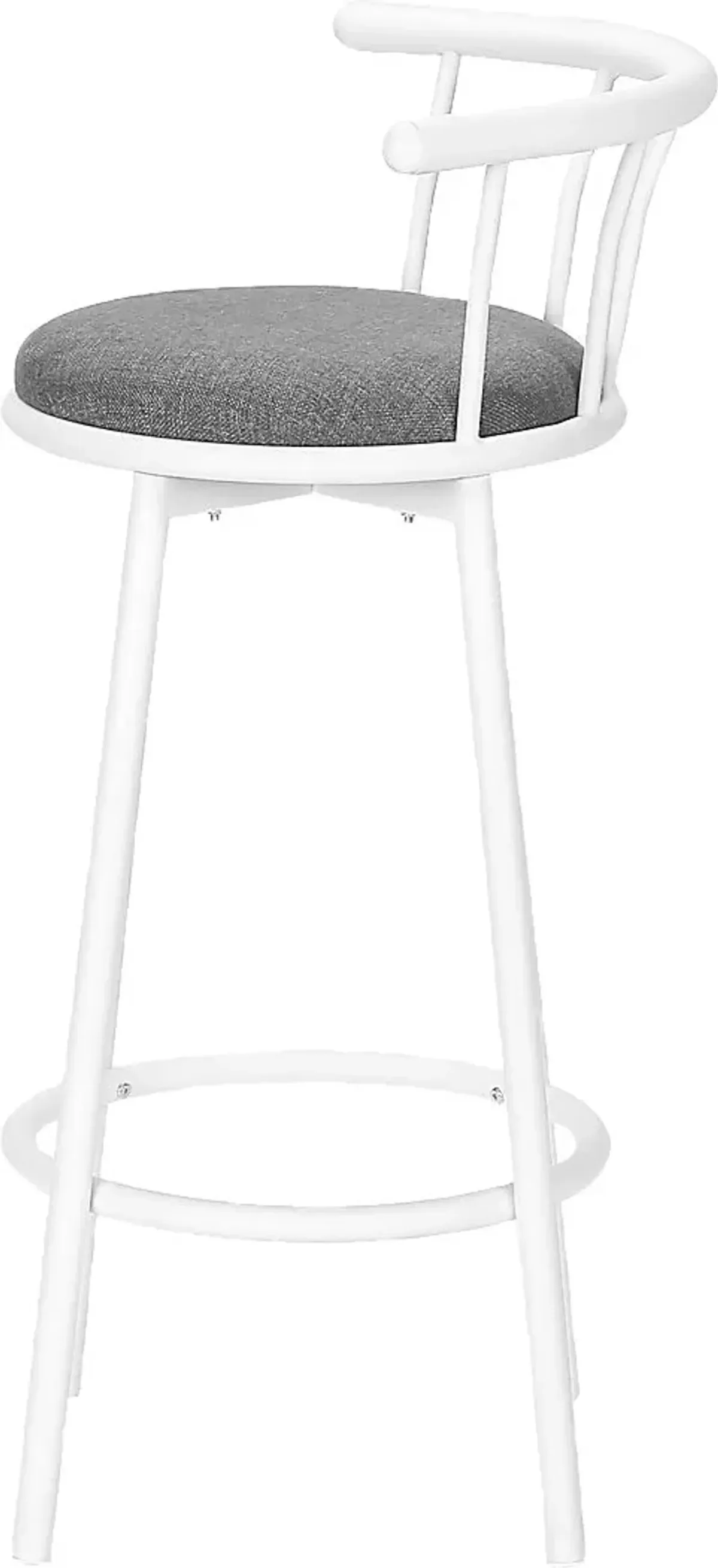 Sesslie Gray Swivel Barstool, Set of 2