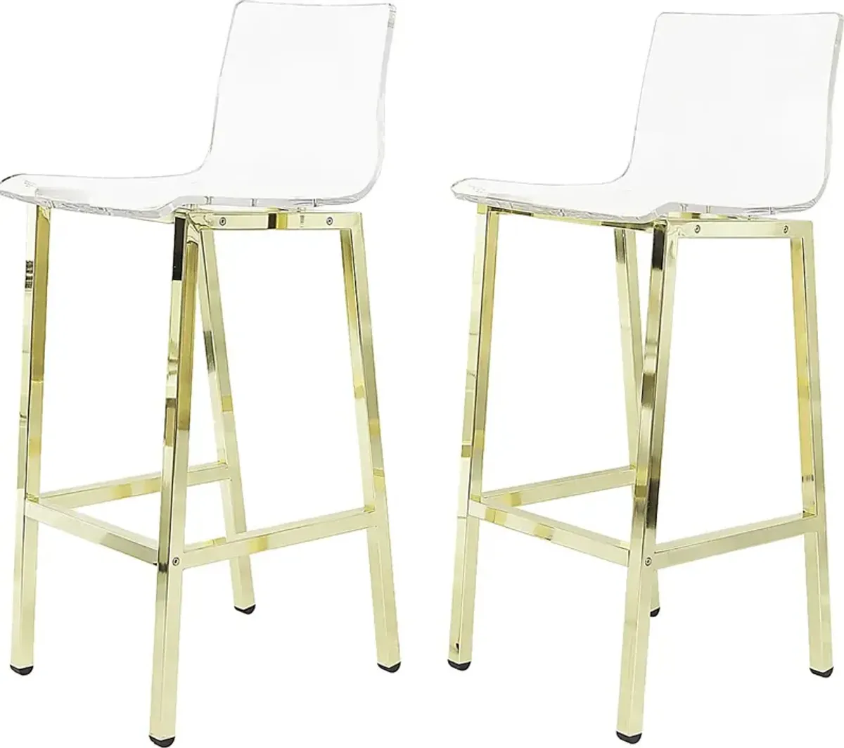 Dixato Gold Bar Stool, Set of 2