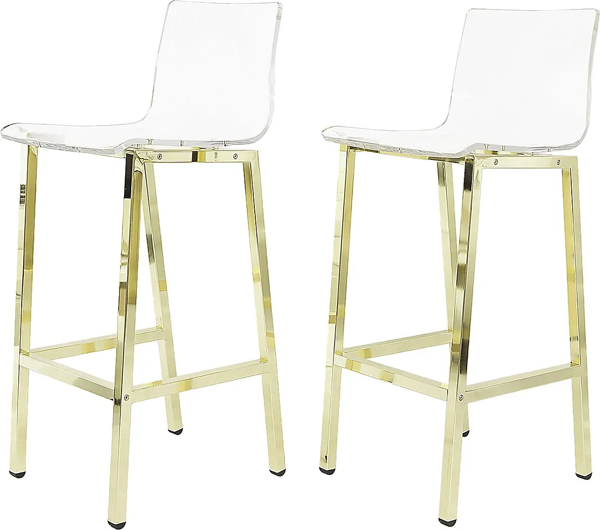 Dixato Gold Bar Stool, Set of 2