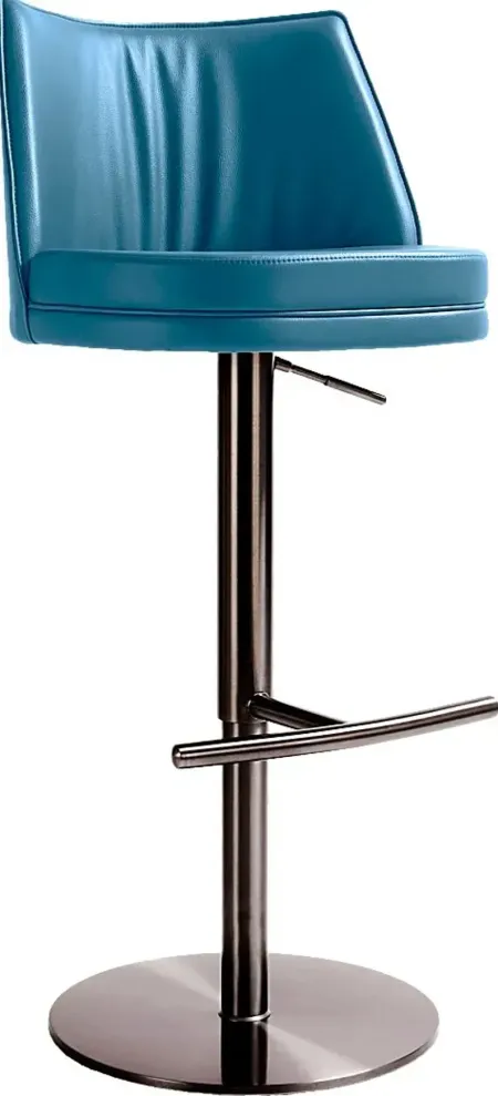 Tuolomne Blue Adjustable Barstool