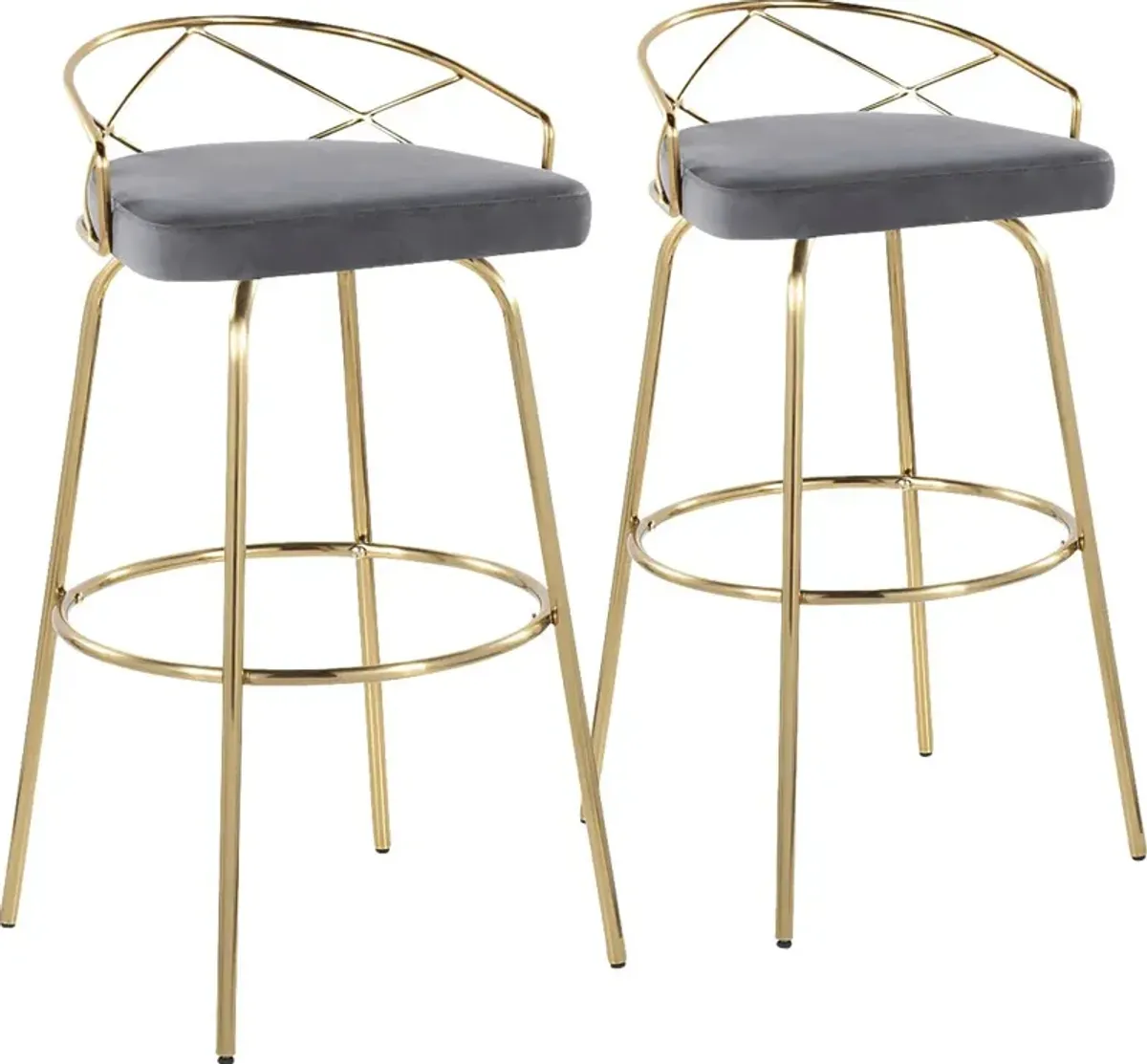 Ravensburg I Gray Barstool, Set of 2