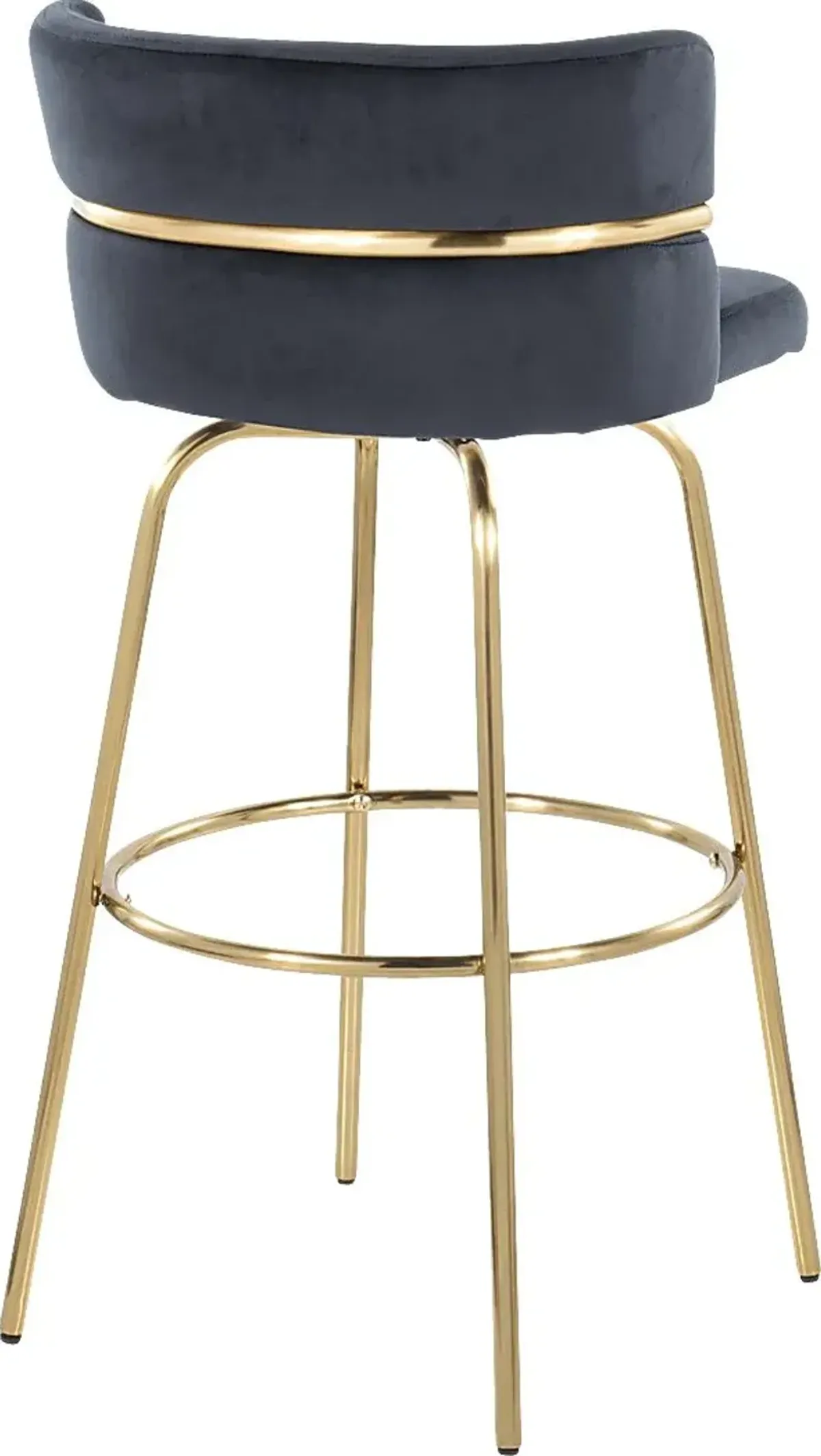 Percivale III Black Swivel Barstool, Set of 2