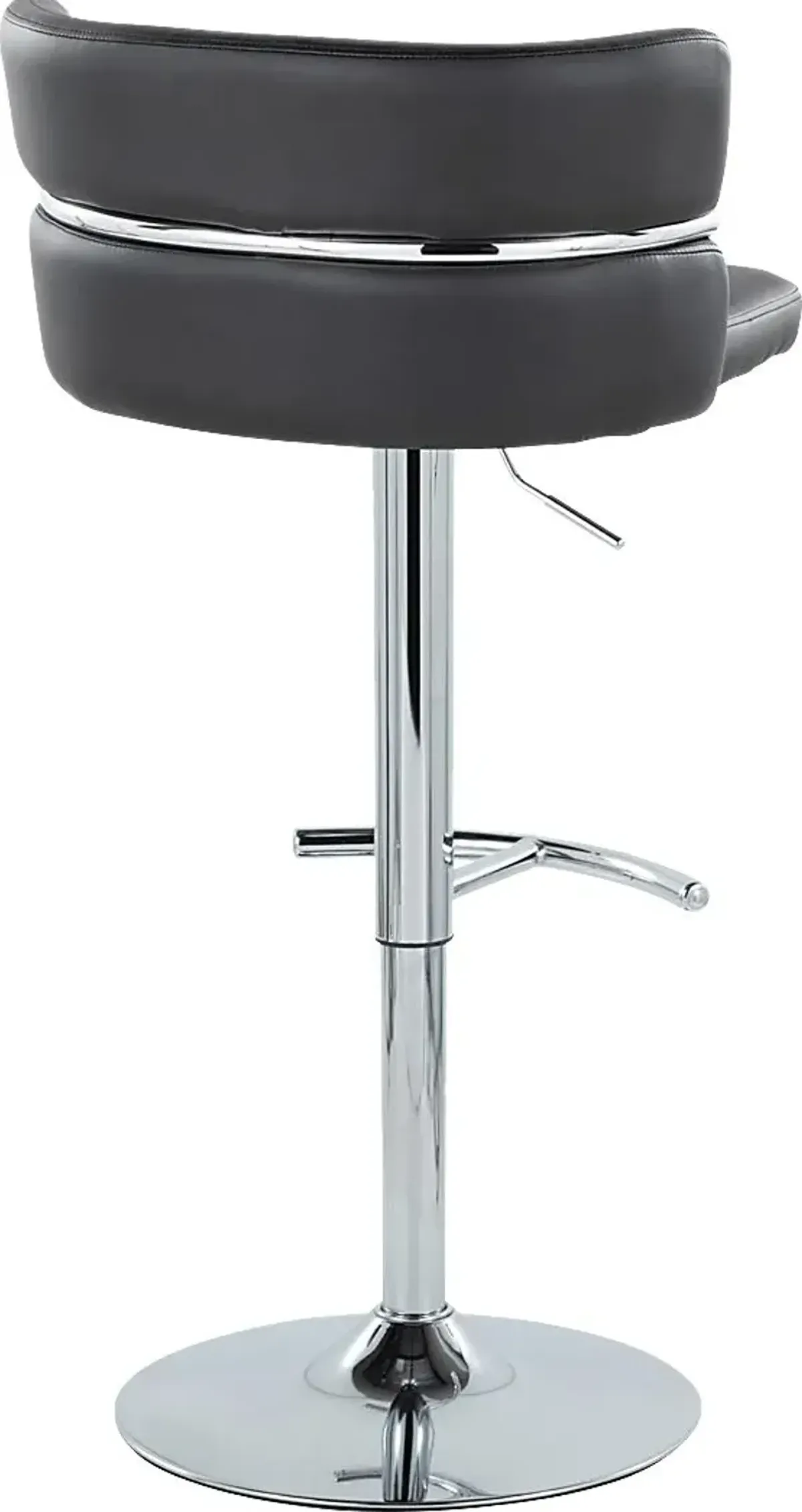 Percivale IV Black Adjustable Barstool, Set of 2