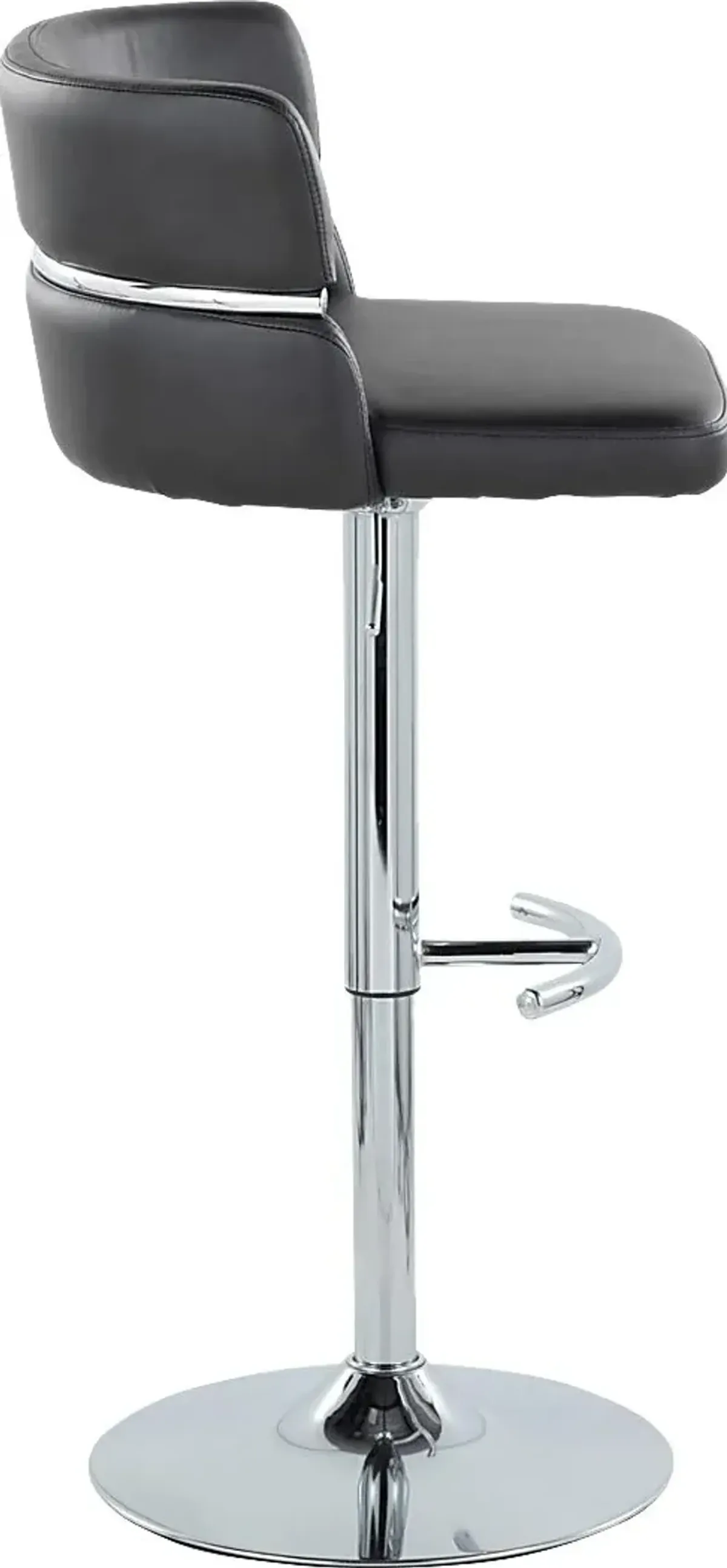 Percivale IV Black Adjustable Barstool, Set of 2