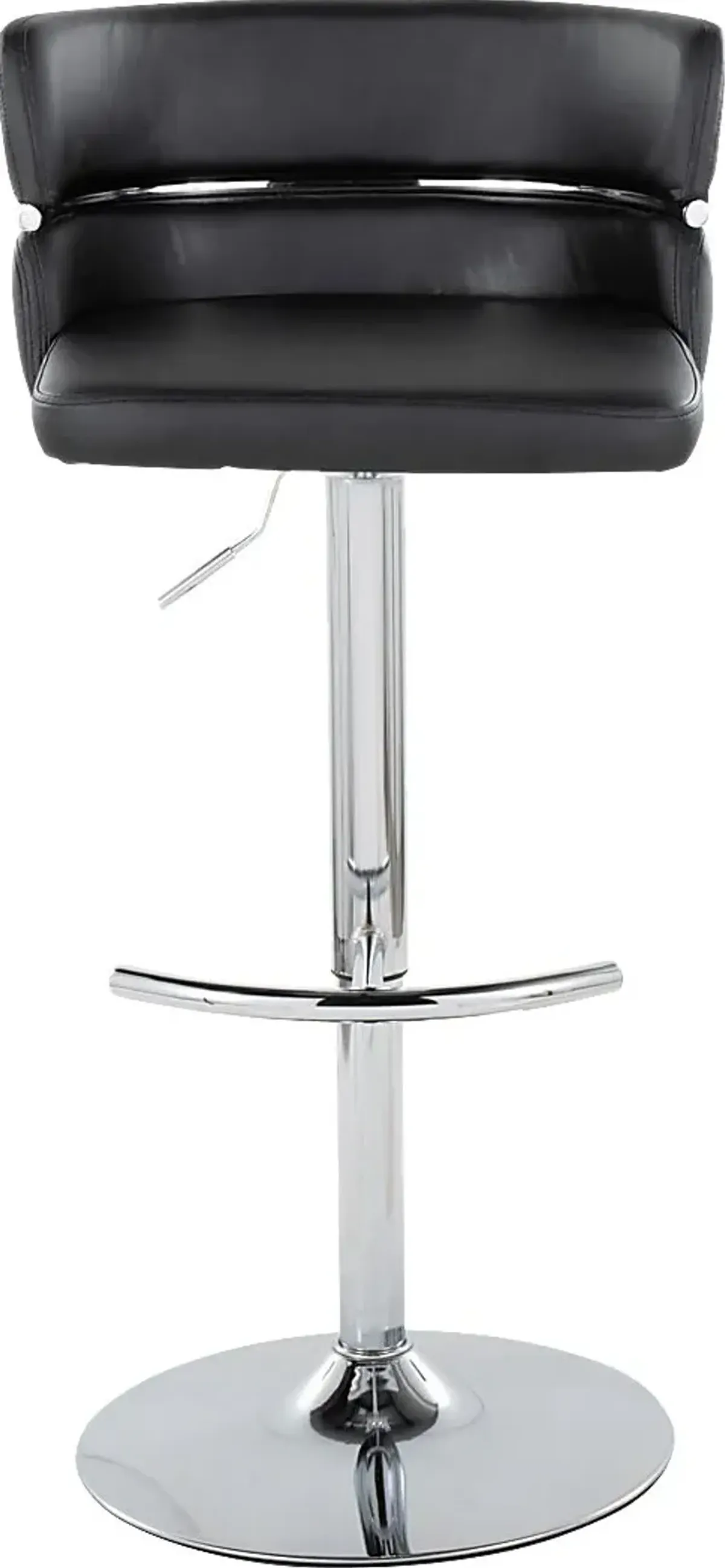 Percivale IV Black Adjustable Barstool, Set of 2