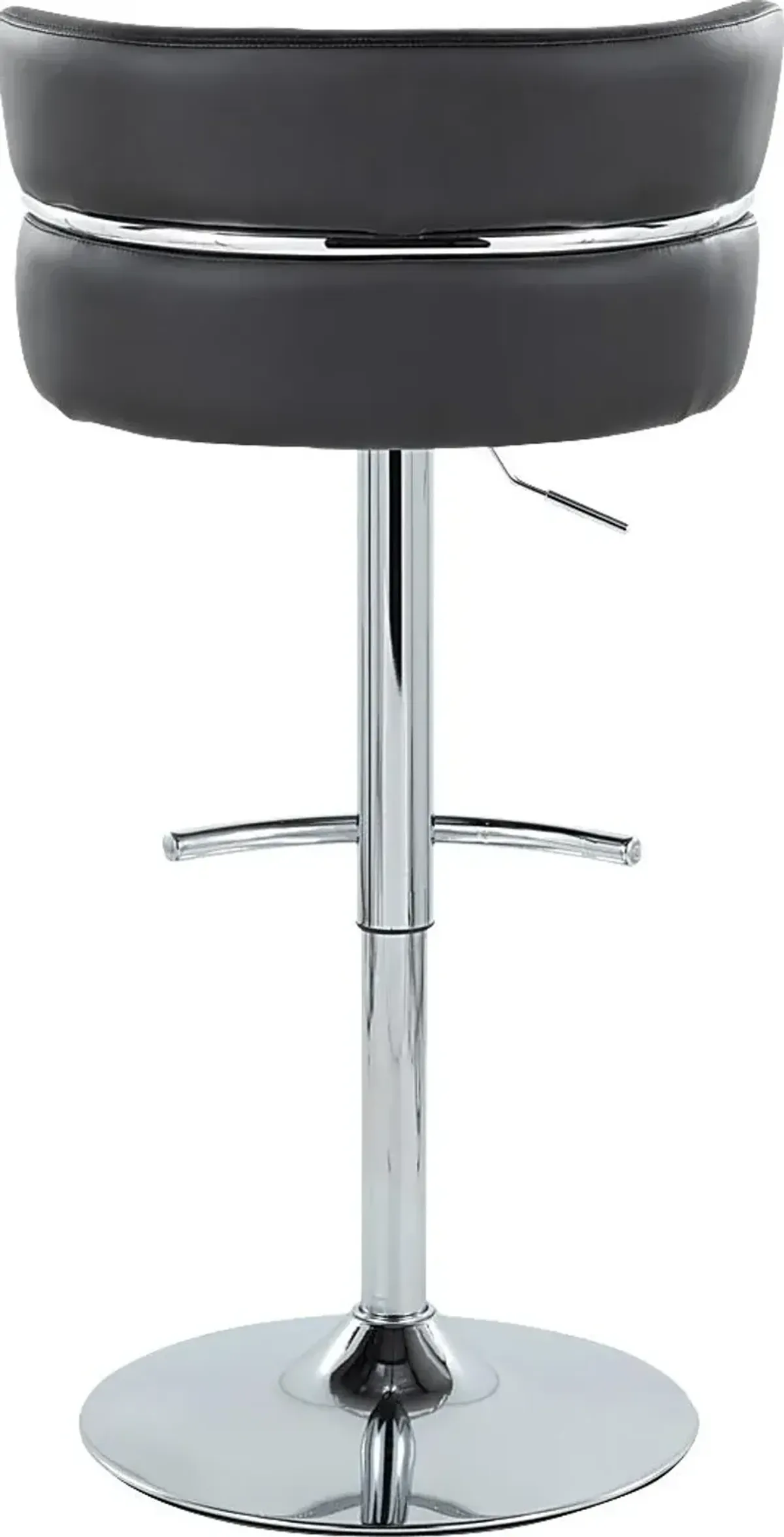 Percivale IV Black Adjustable Barstool, Set of 2