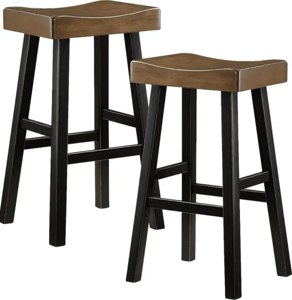 Mcewen Brown Bar Stool, Set of 2