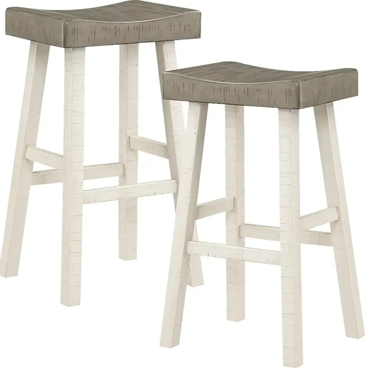 Mcewen Gray Bar Stool, Set of 2