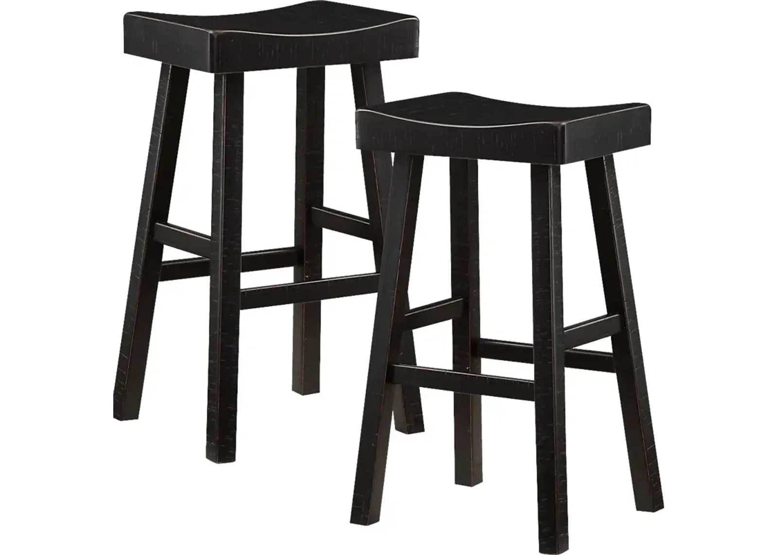 Mcewen Black Bar Stool, Set of 2