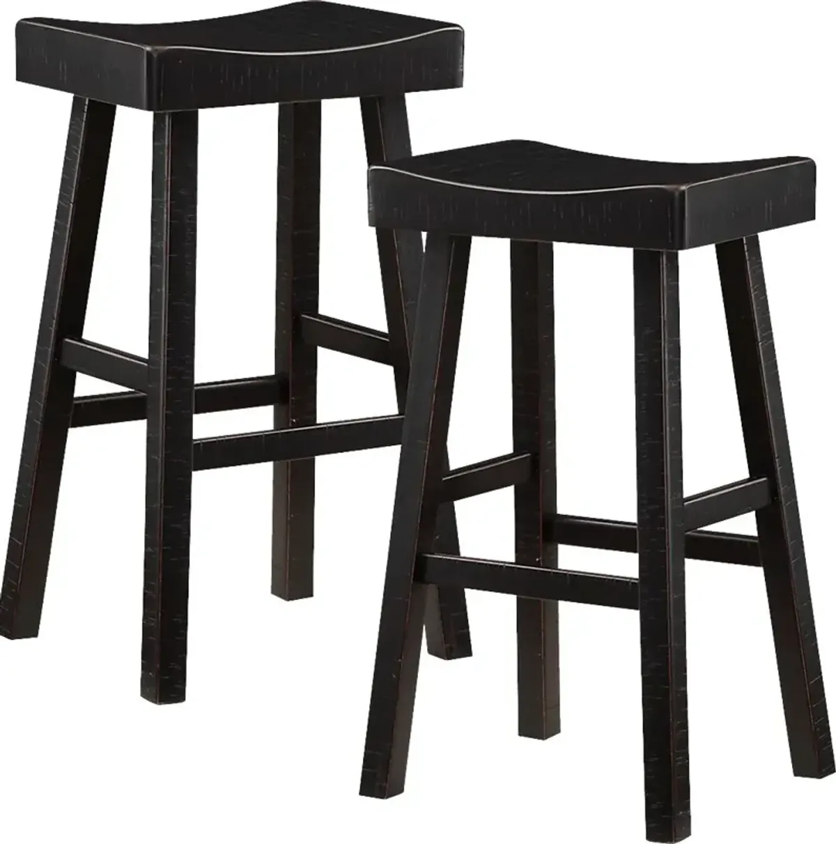 Mcewen Black Bar Stool, Set of 2