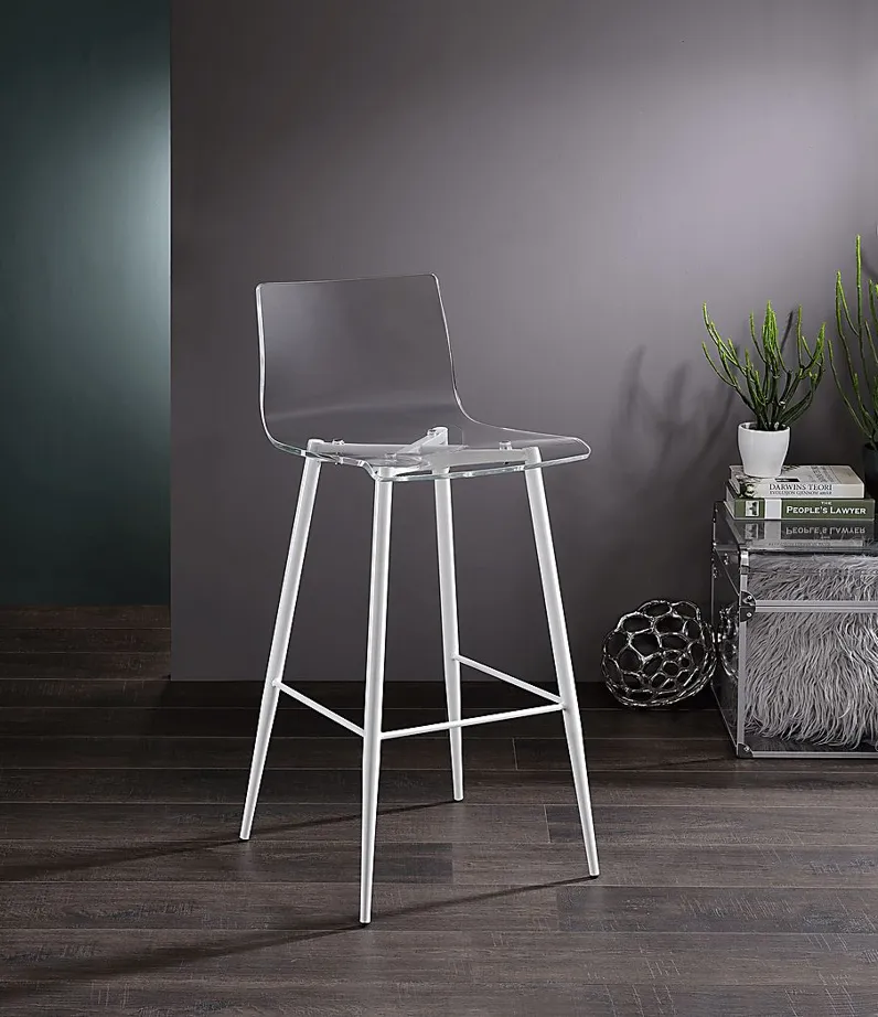 Carolann Clear Barstool, Set of 2