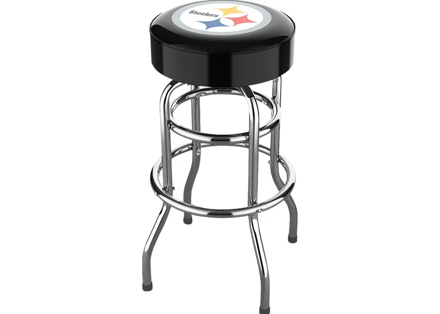 Big Team Pittsburgh Steelers Black Barstool