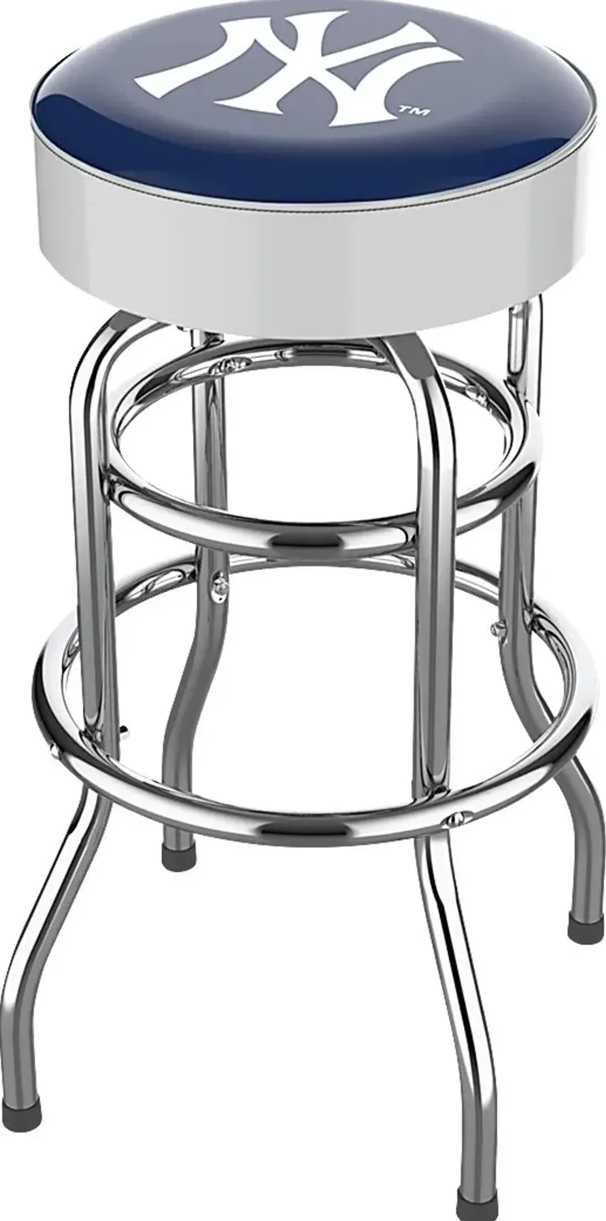 New York Yankees White Barstool