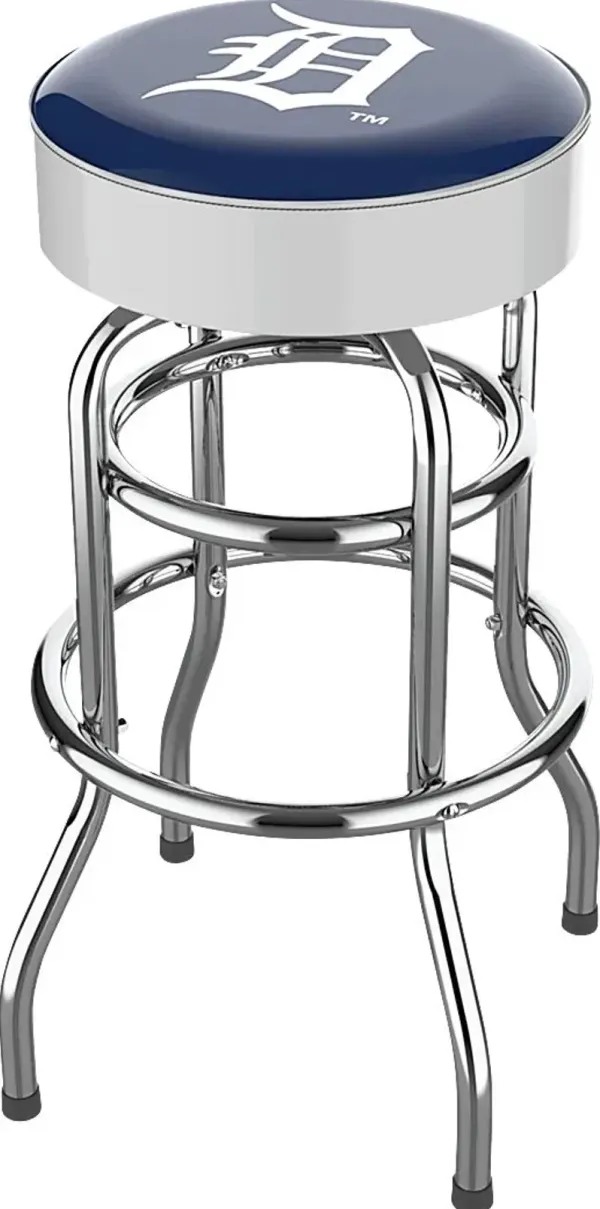 Detroit Tigers White Barstool