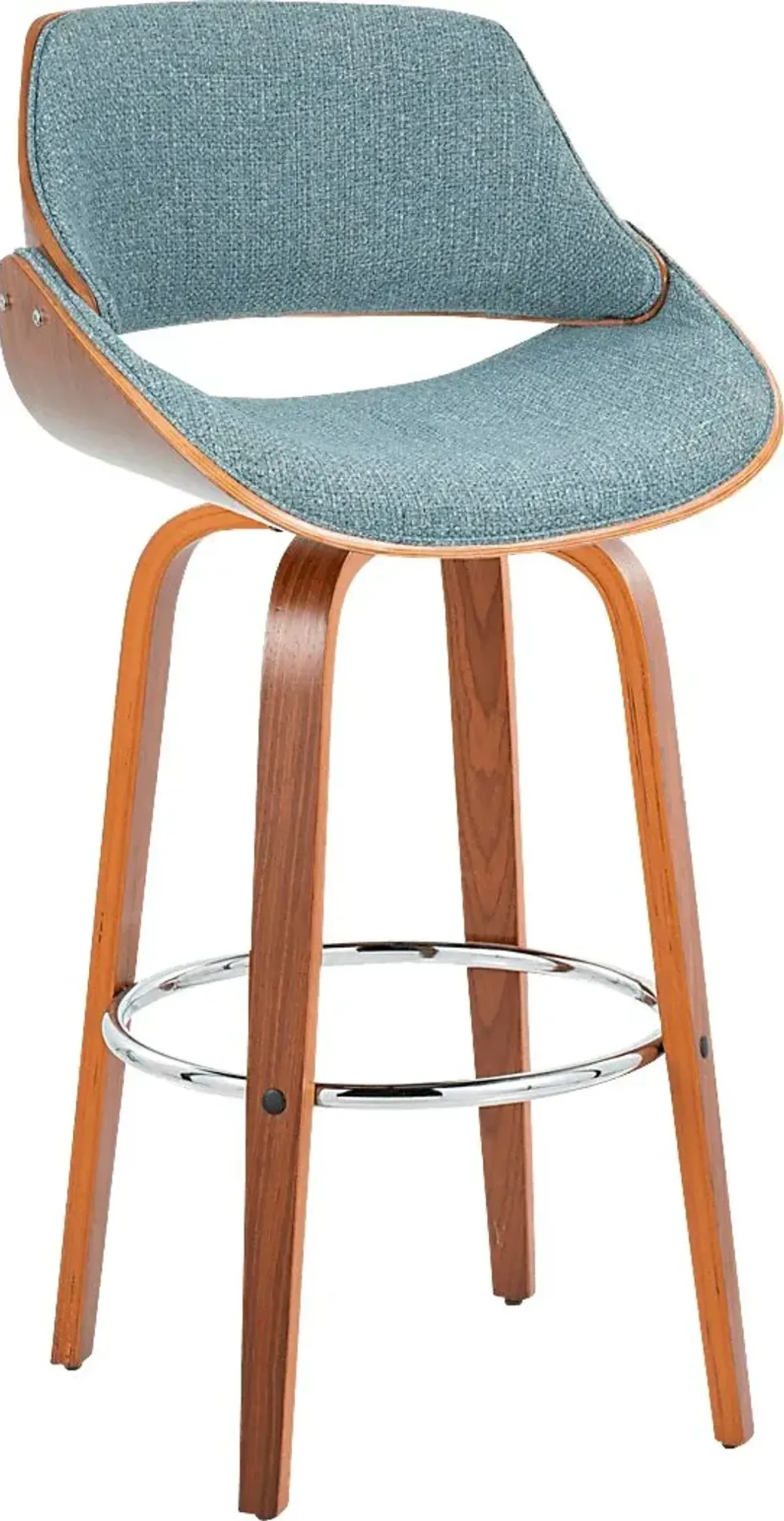 Torlina II Blue Swivel Barstool, Set of 2