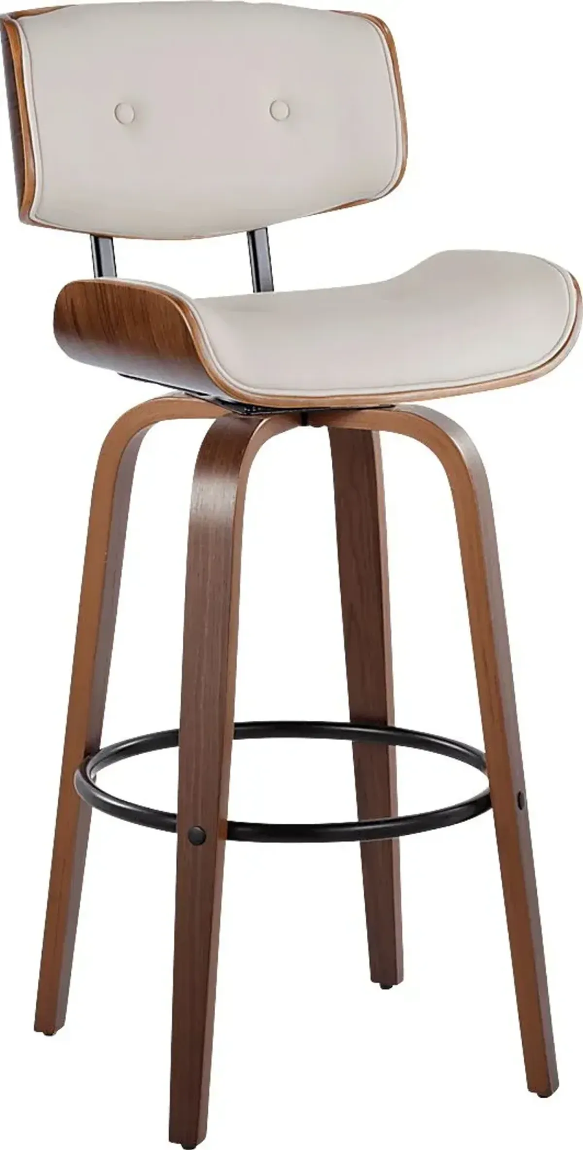 Tesshire II Cream Swivel Barstool, Set of 2
