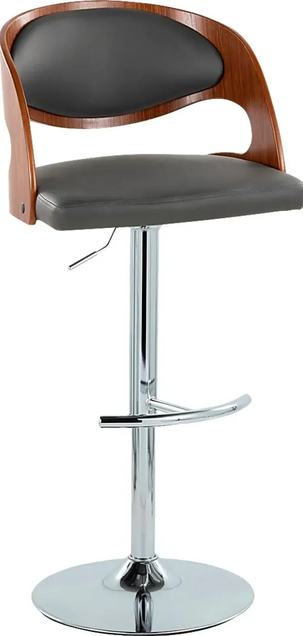 Tescord IV Gray Adjustable Barstool, Set of 2