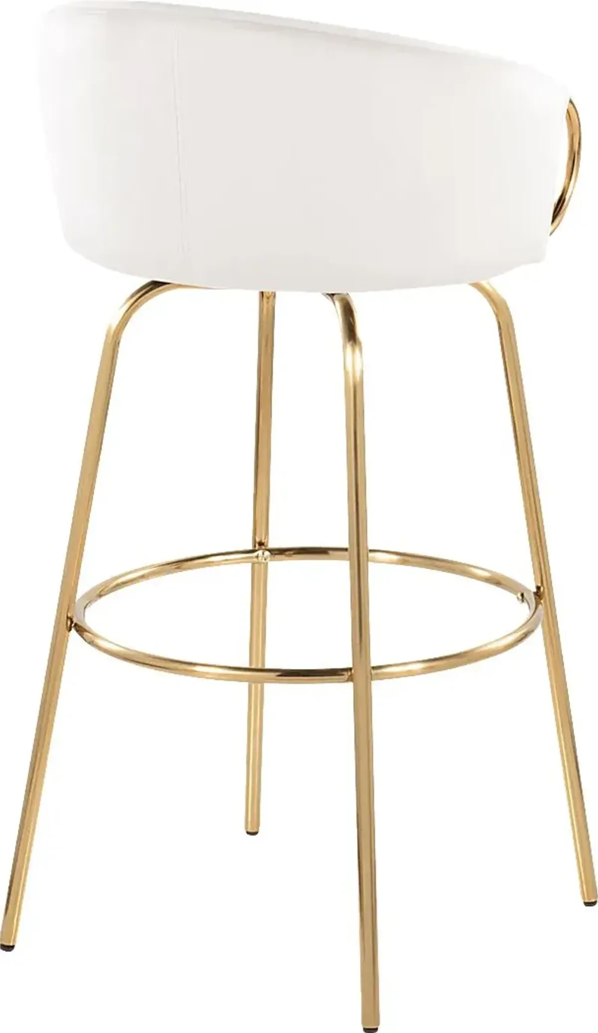 Amarante Cream Swivel Barstool, Set of 2