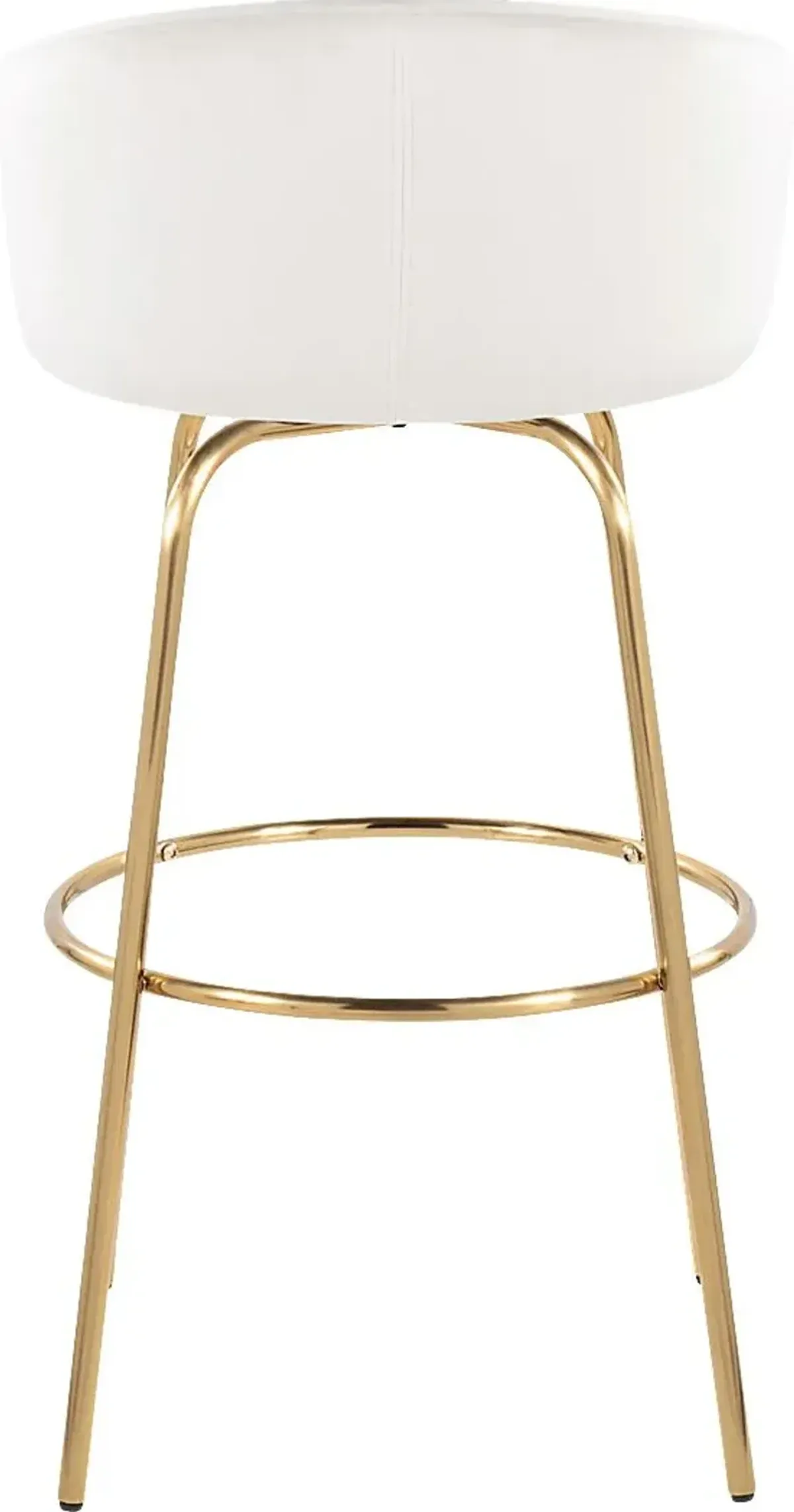 Amarante Cream Swivel Barstool, Set of 2