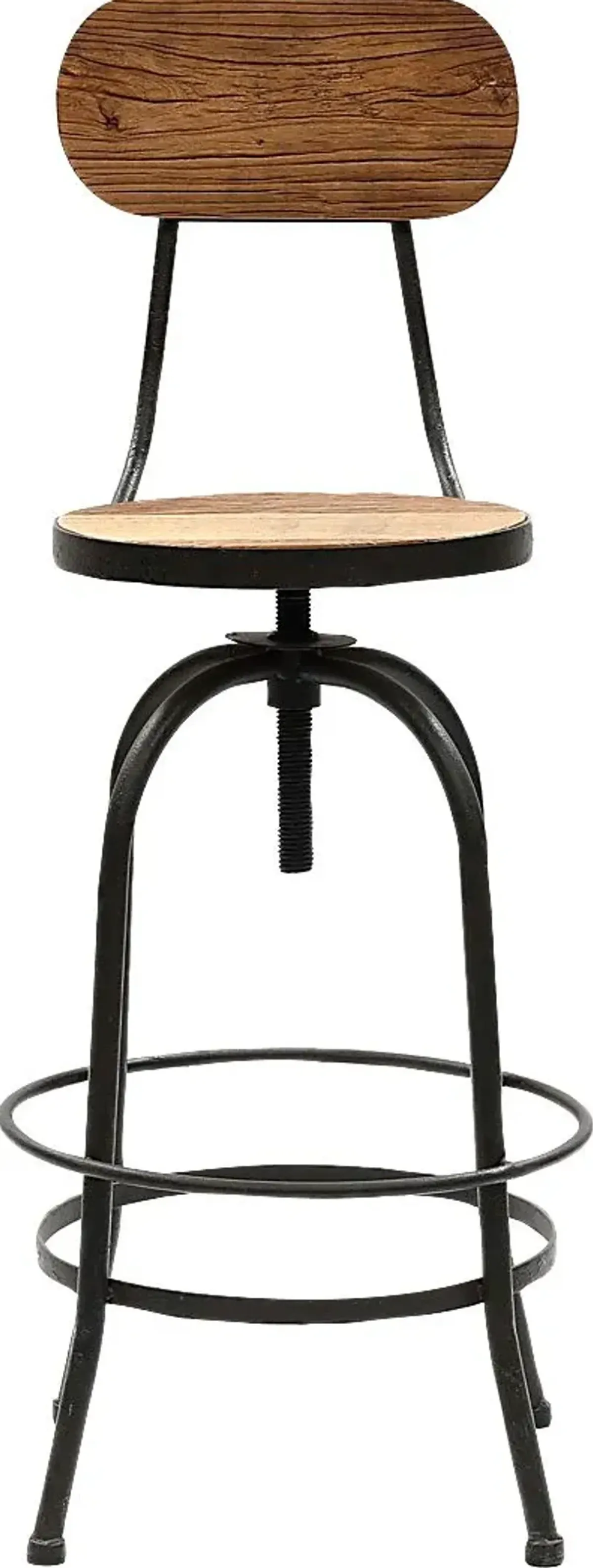 Bazile Brown Adjustable Swivel Stool