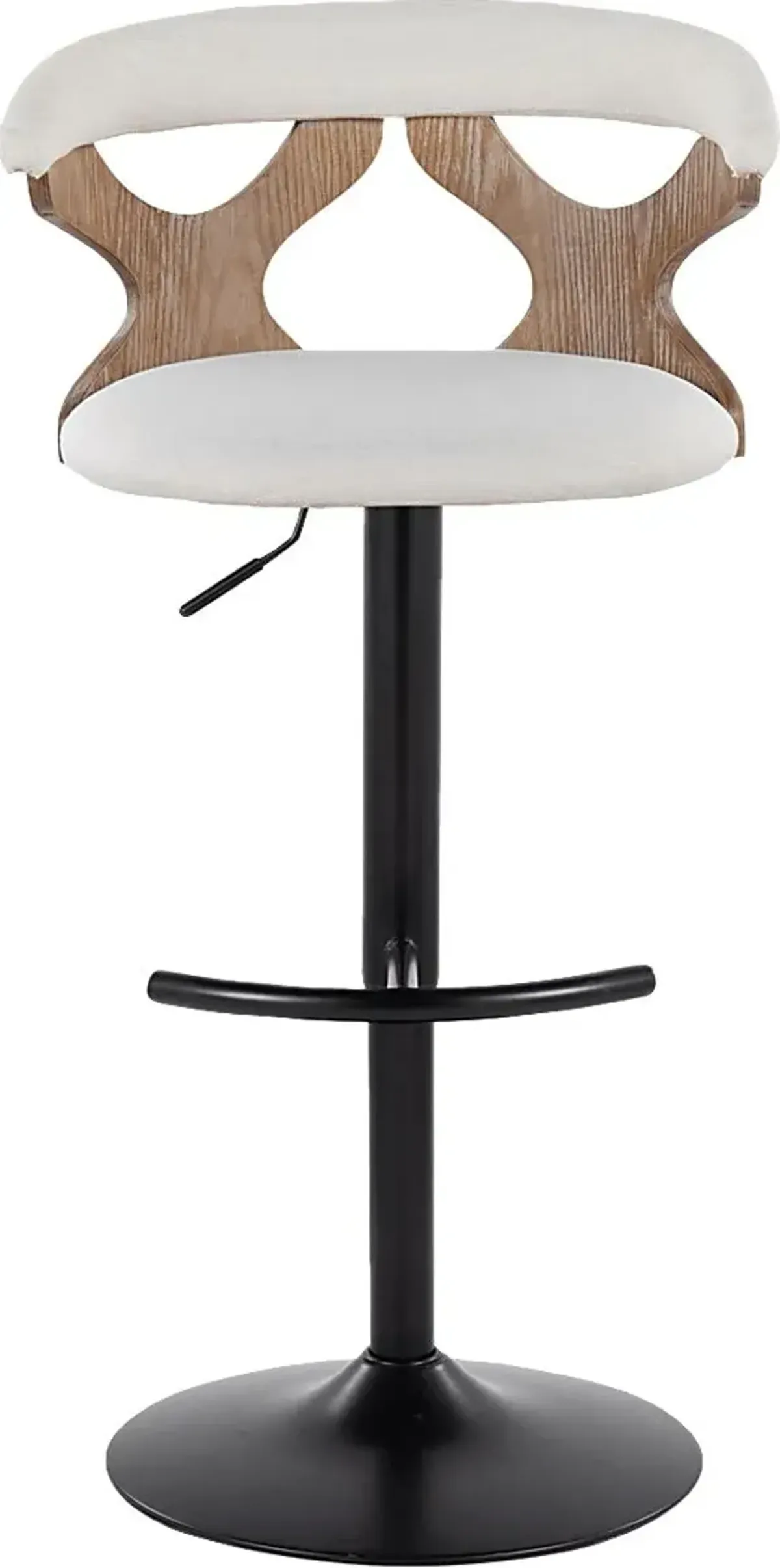 Wyndmoor VI Cream Adjustable Barstool, Set of 2