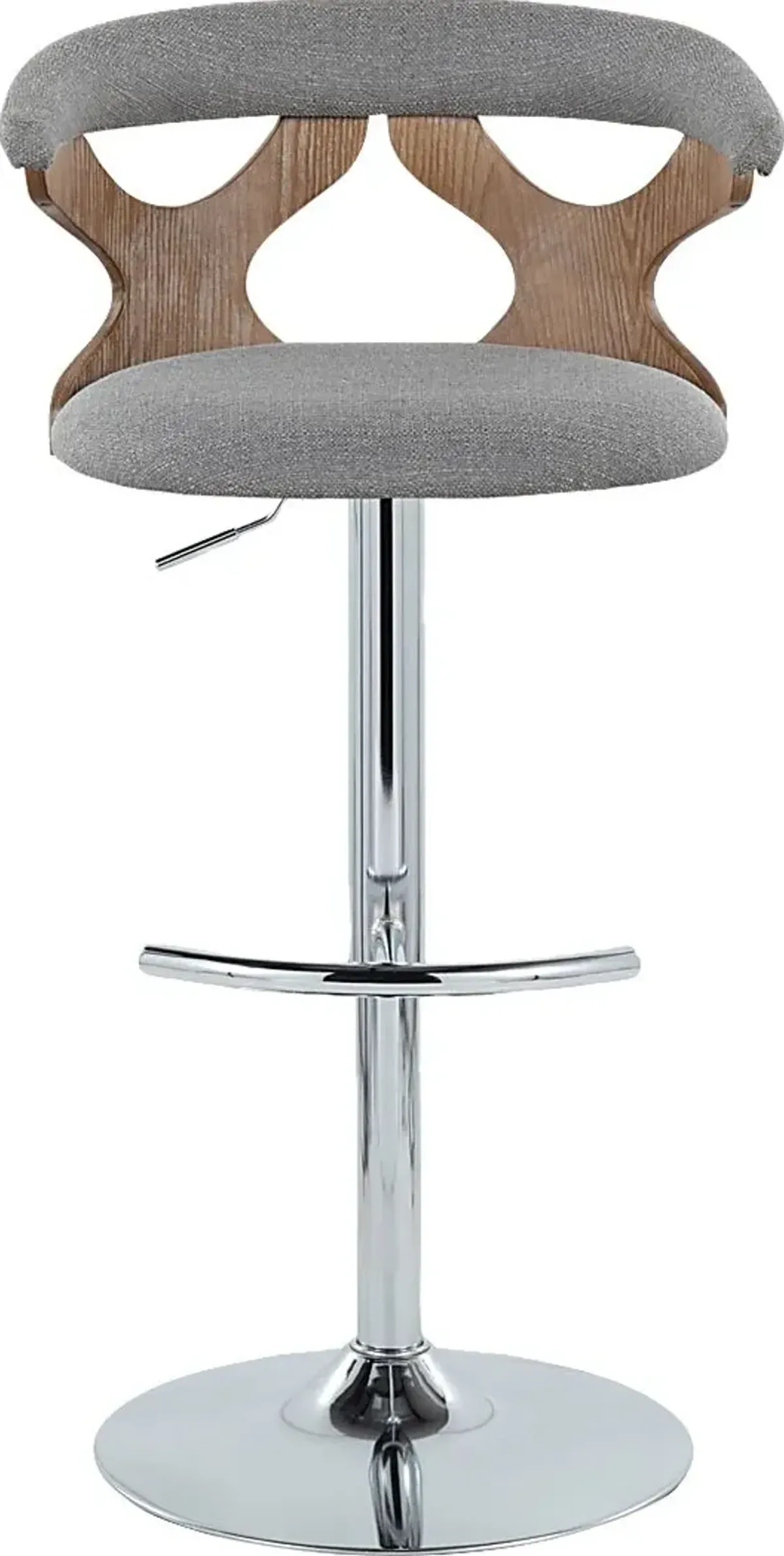 Wyndmoor IX Light Gray Adjustable Barstool, Set of 2