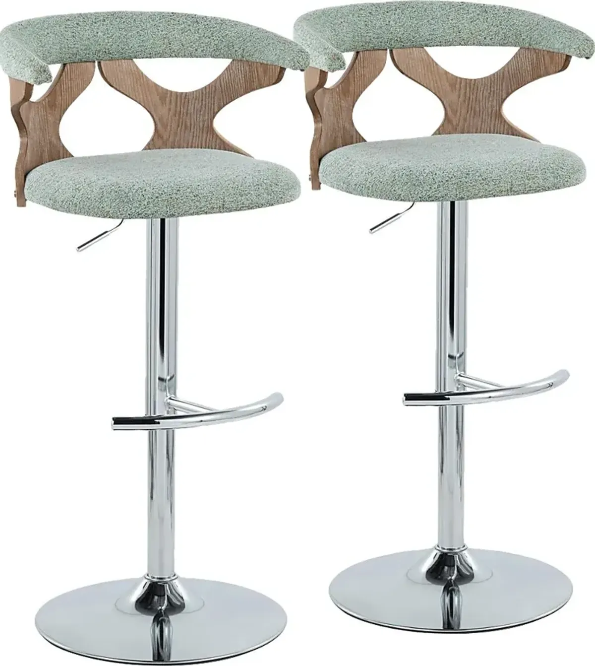 Wyndmoor IX Seafoam Adjustable Barstool, Set of 2