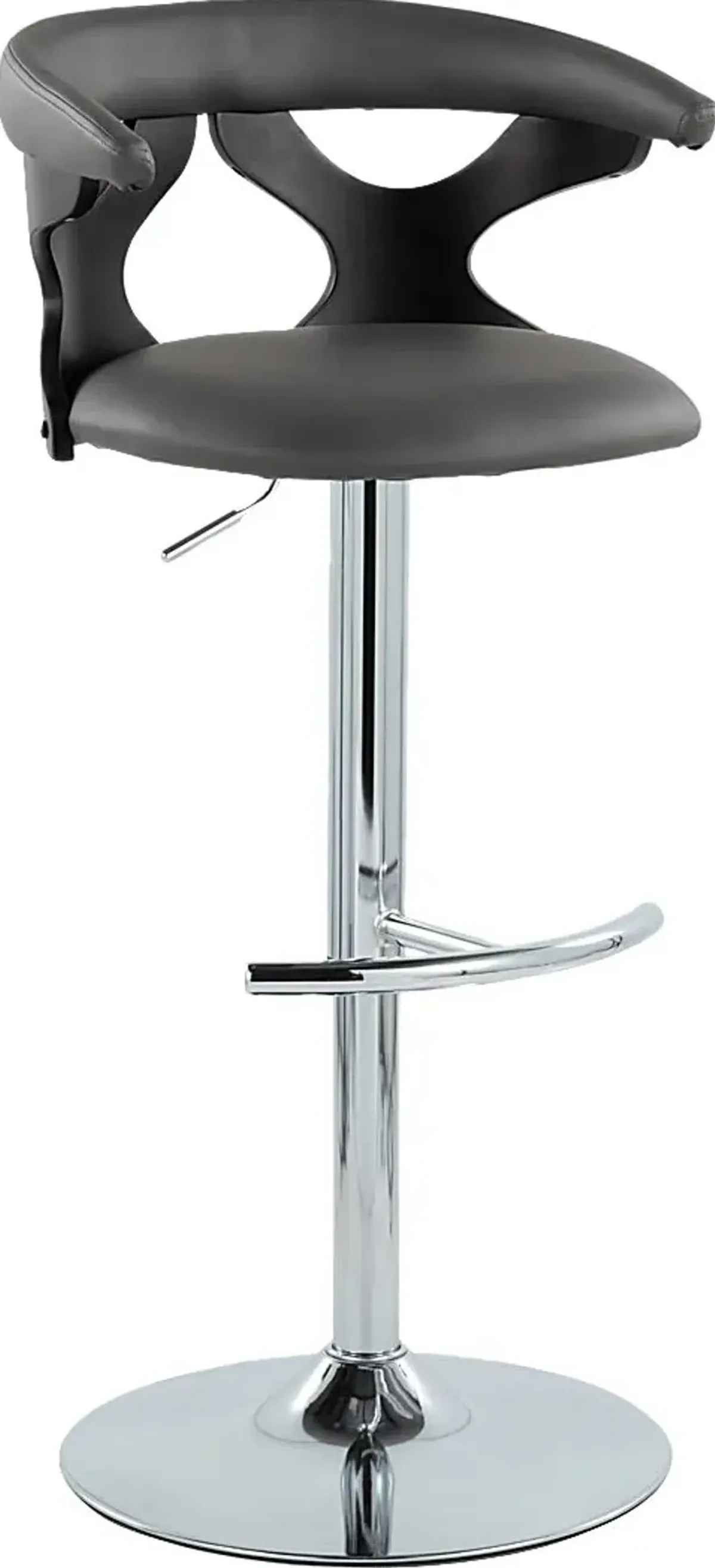 Wyndmoor XIII Black Adjustable Barstool, Set of 2