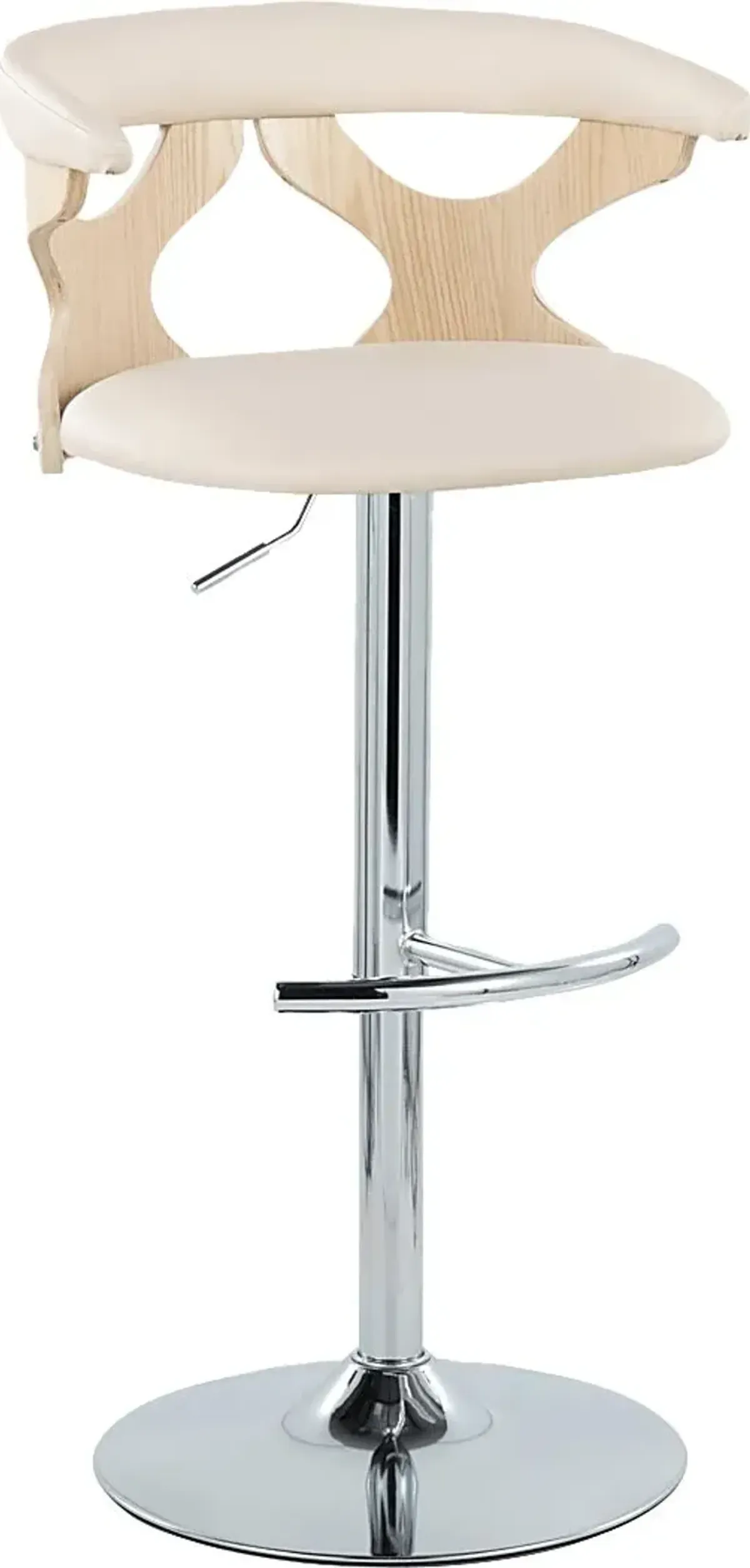 Wyndmoor XIV Cream Adjustable Barstool, Set of 2