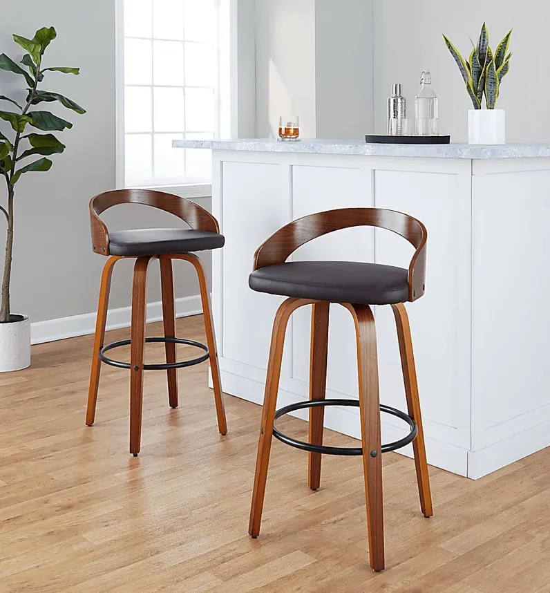 Zykan IV Brown Barstool, Set of 2