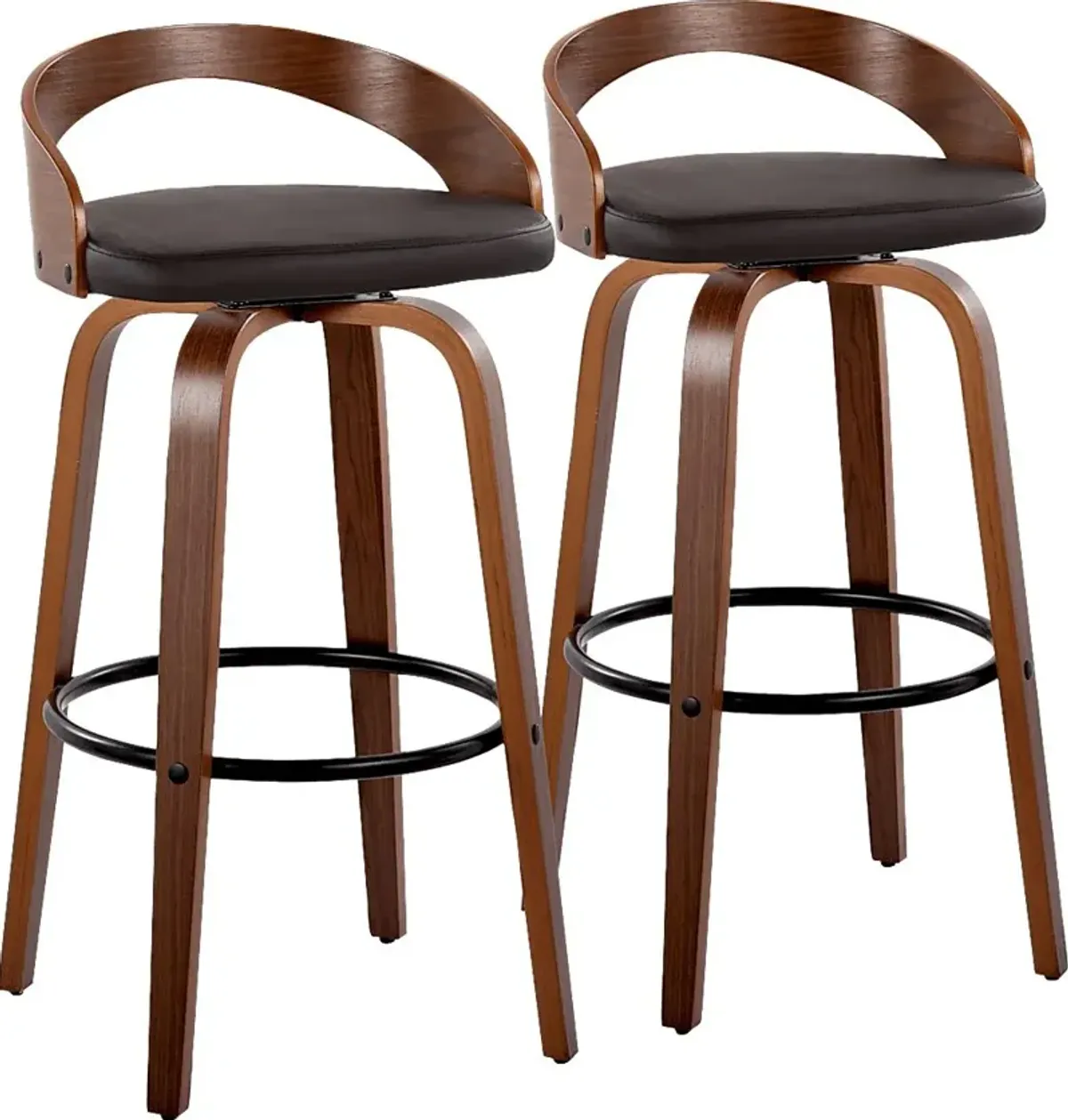 Zykan IV Brown Barstool, Set of 2