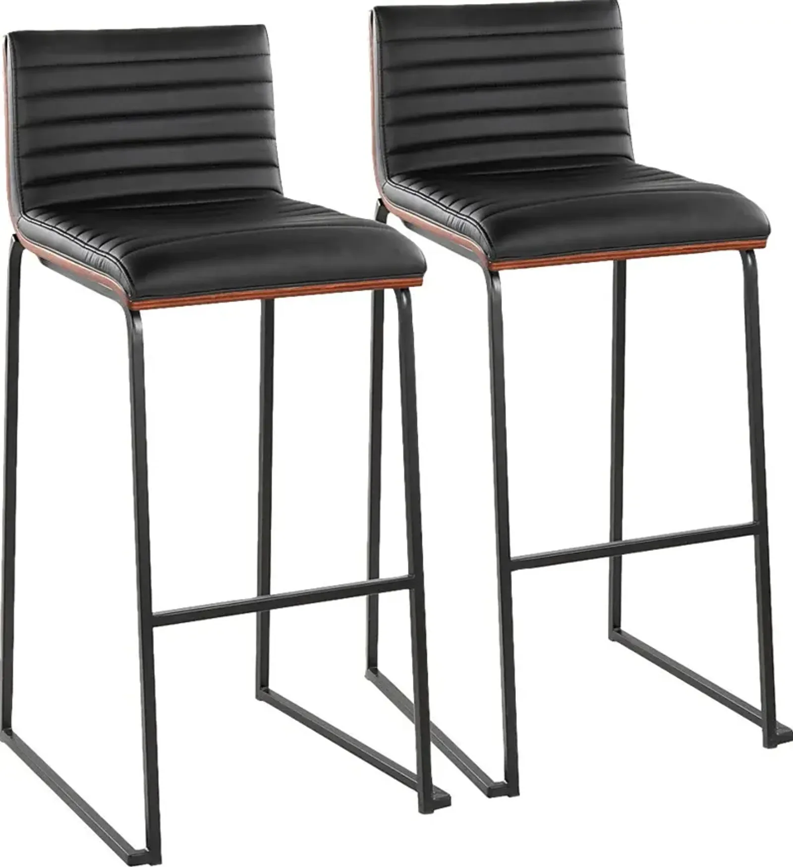 Tatesbrook V Black Barstool, Set of 2