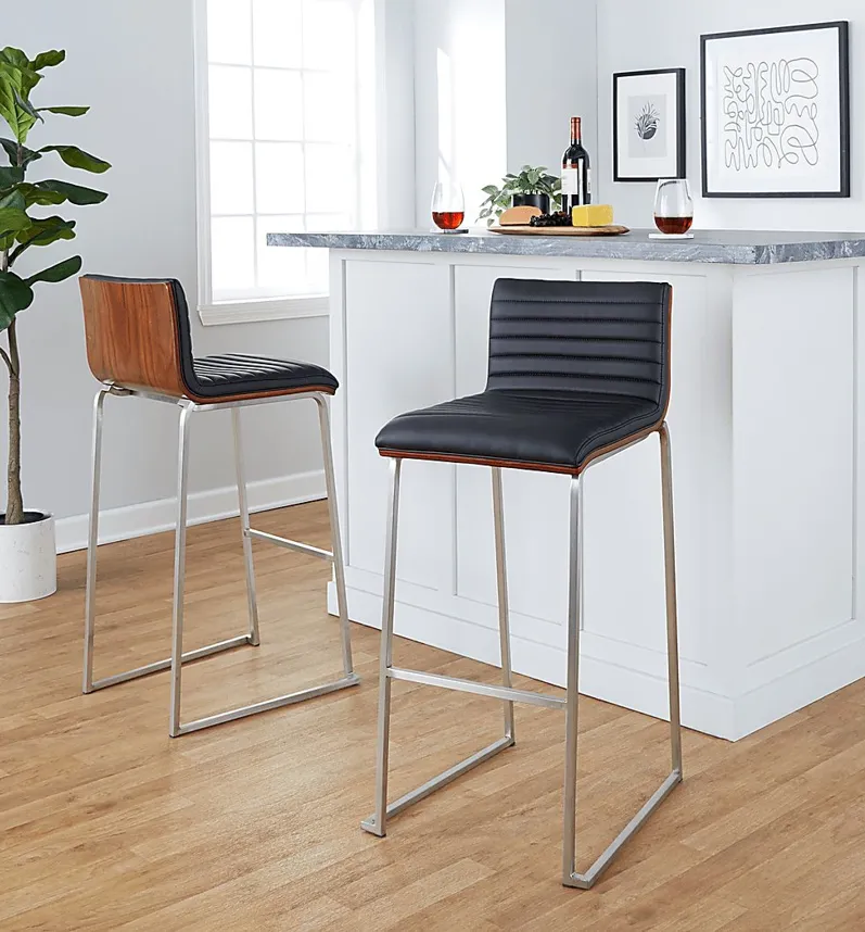 Tatesbrook IV Black Barstool, Set of 2